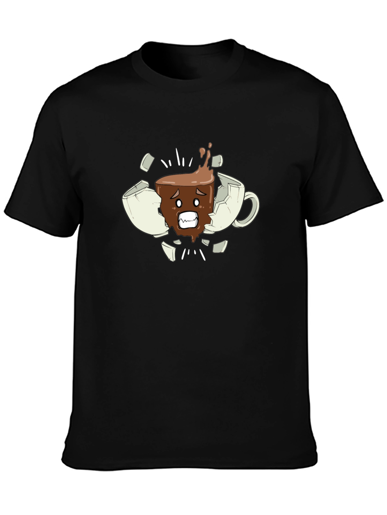 Broken Mug T-Shirt - Funny Coffee Lover Tee