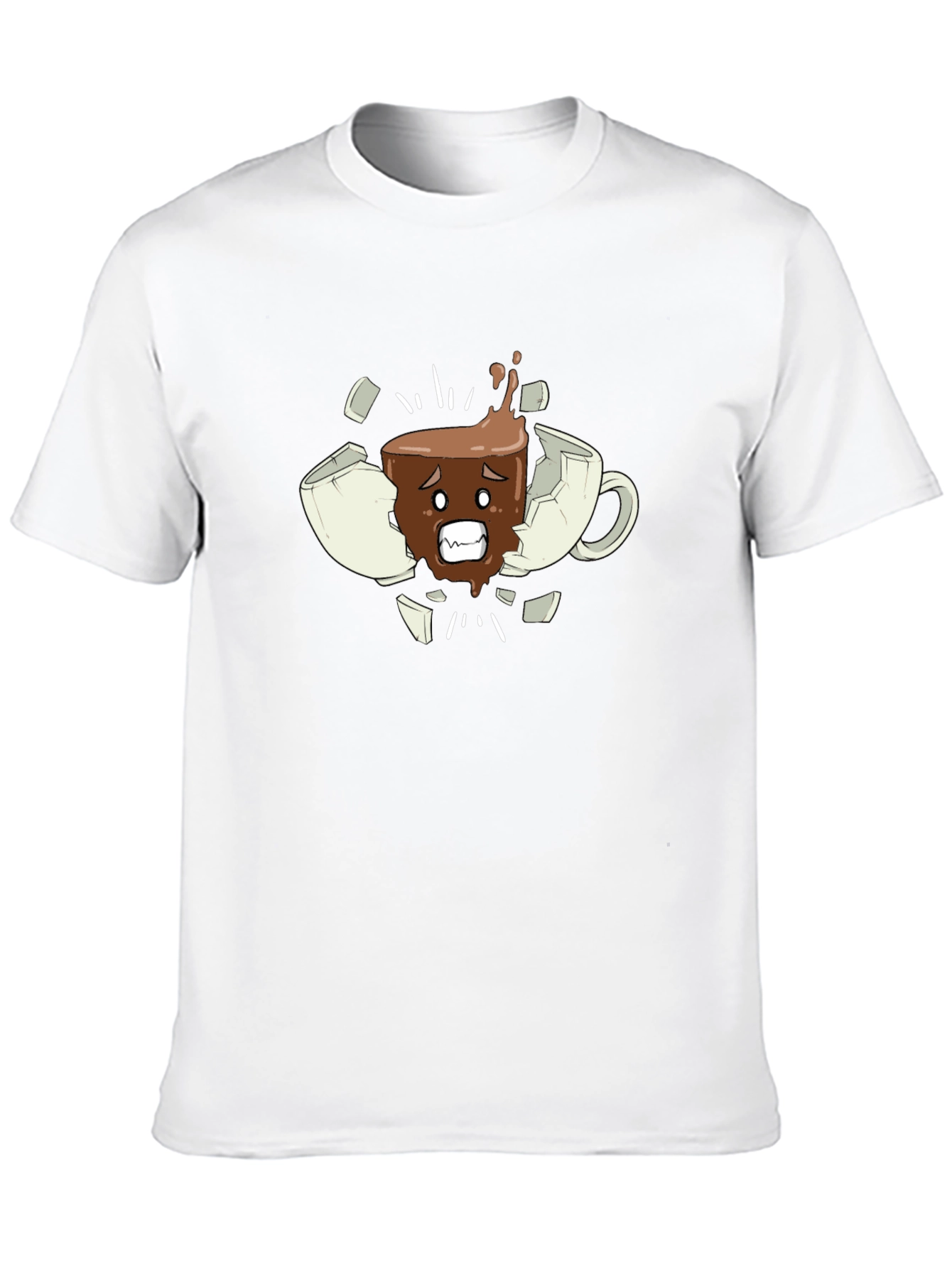 Broken Mug T-Shirt - Funny Coffee Lover Tee