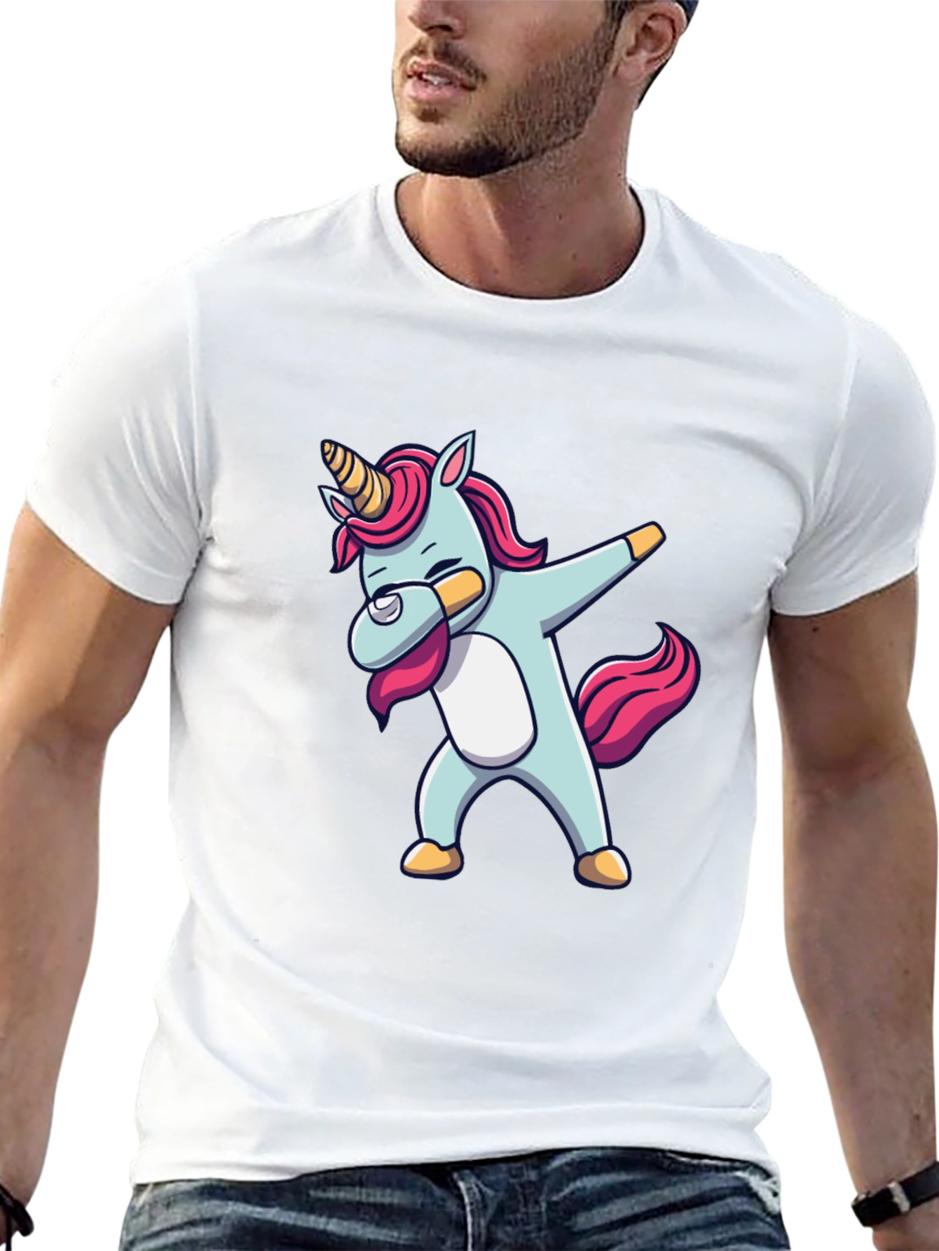 Unicorn Dab Black T-Shirt