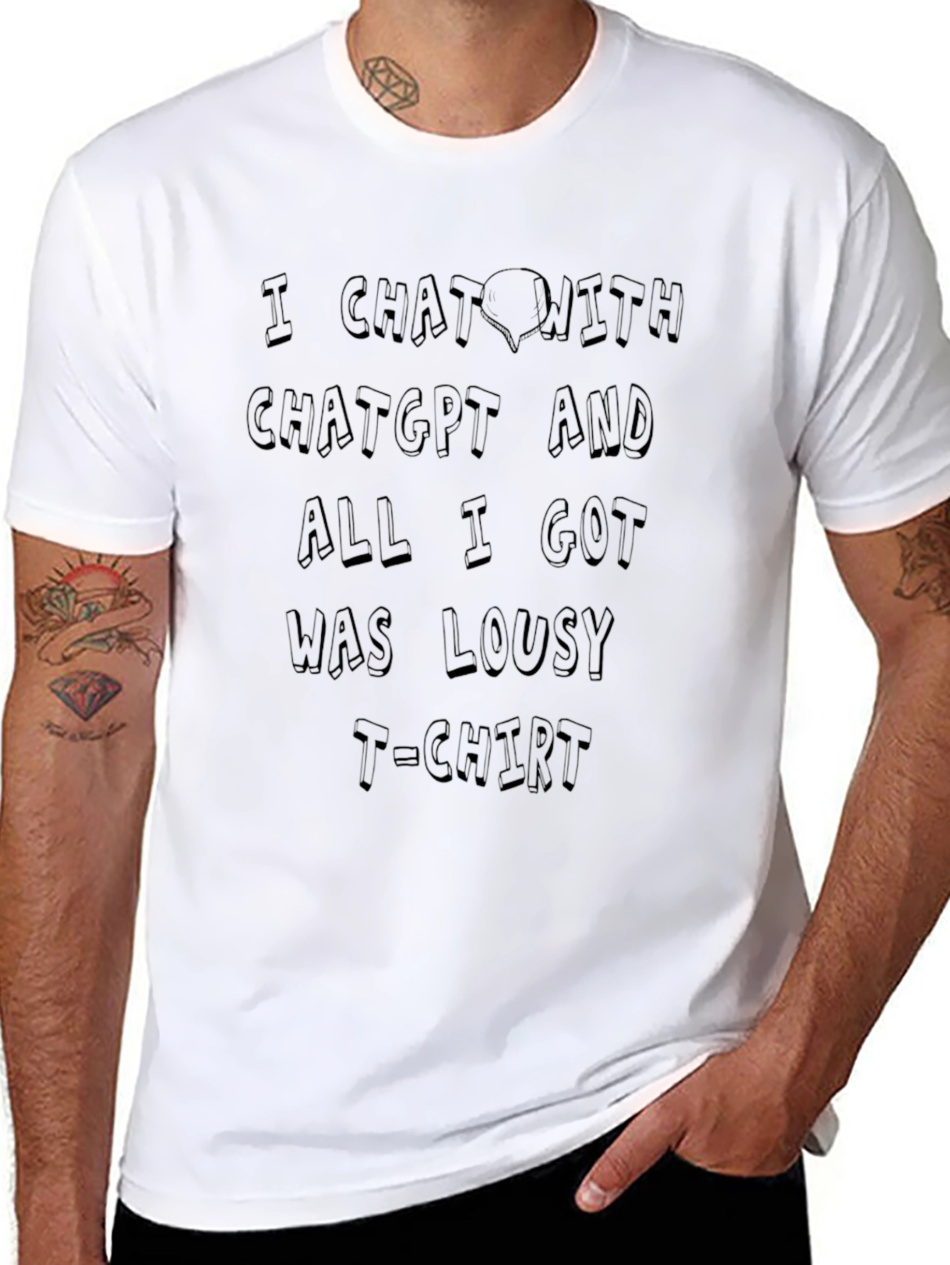 ChatGPT Novelty T-Shirt - Lousy But Fun!
