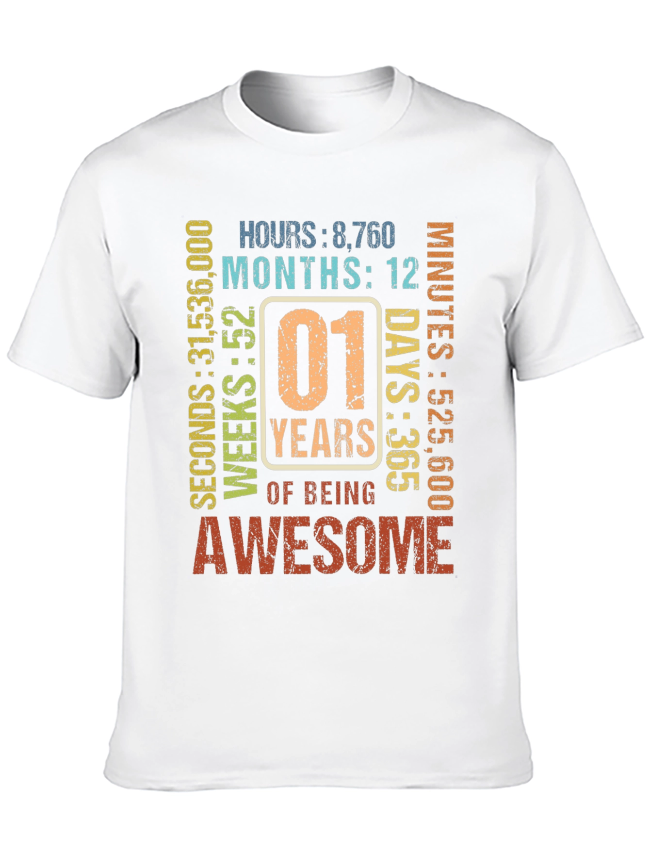 1st Birthday Awesome T-Shirt