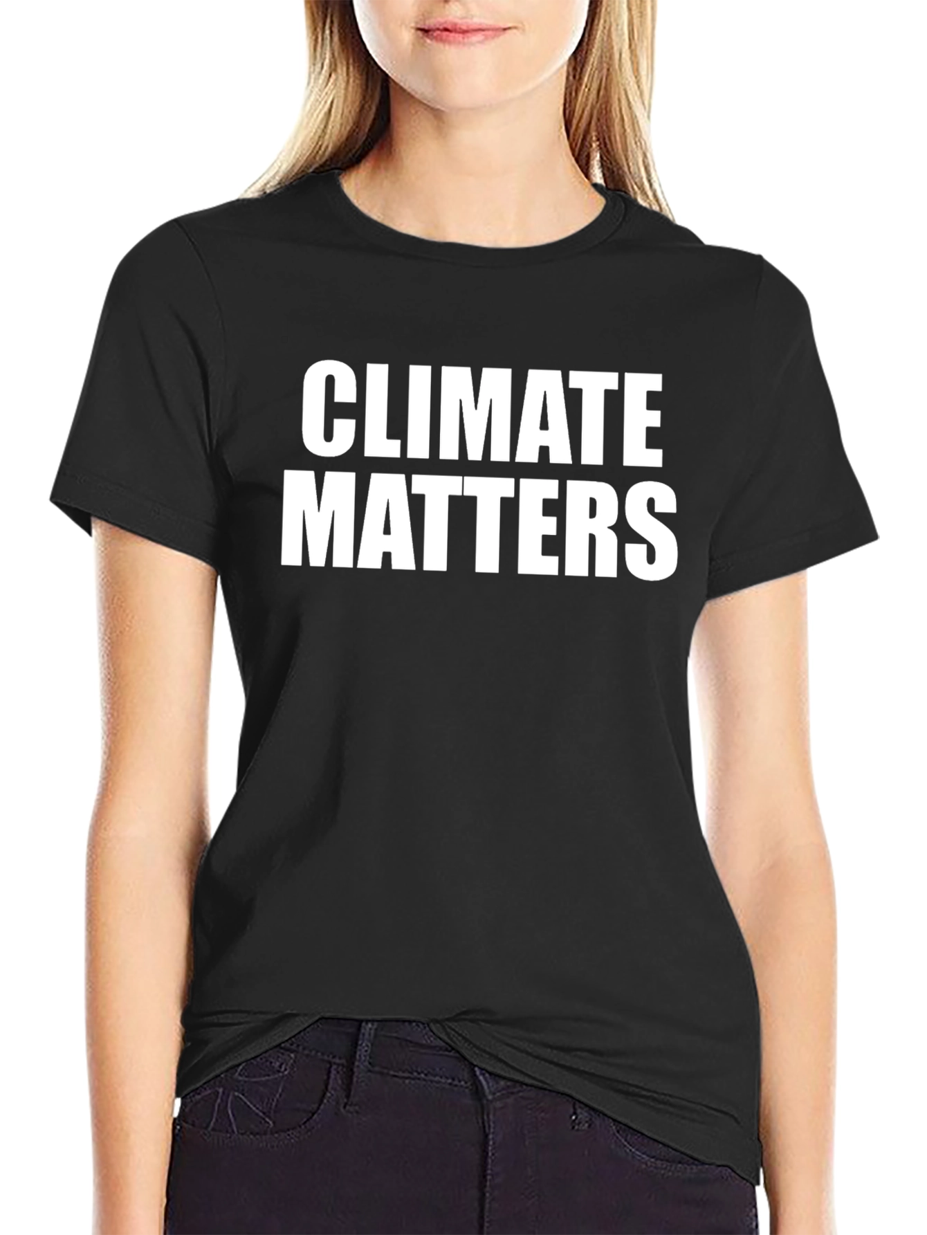 Climate Matters Graphic Tee - Black Cotton T-Shirt
