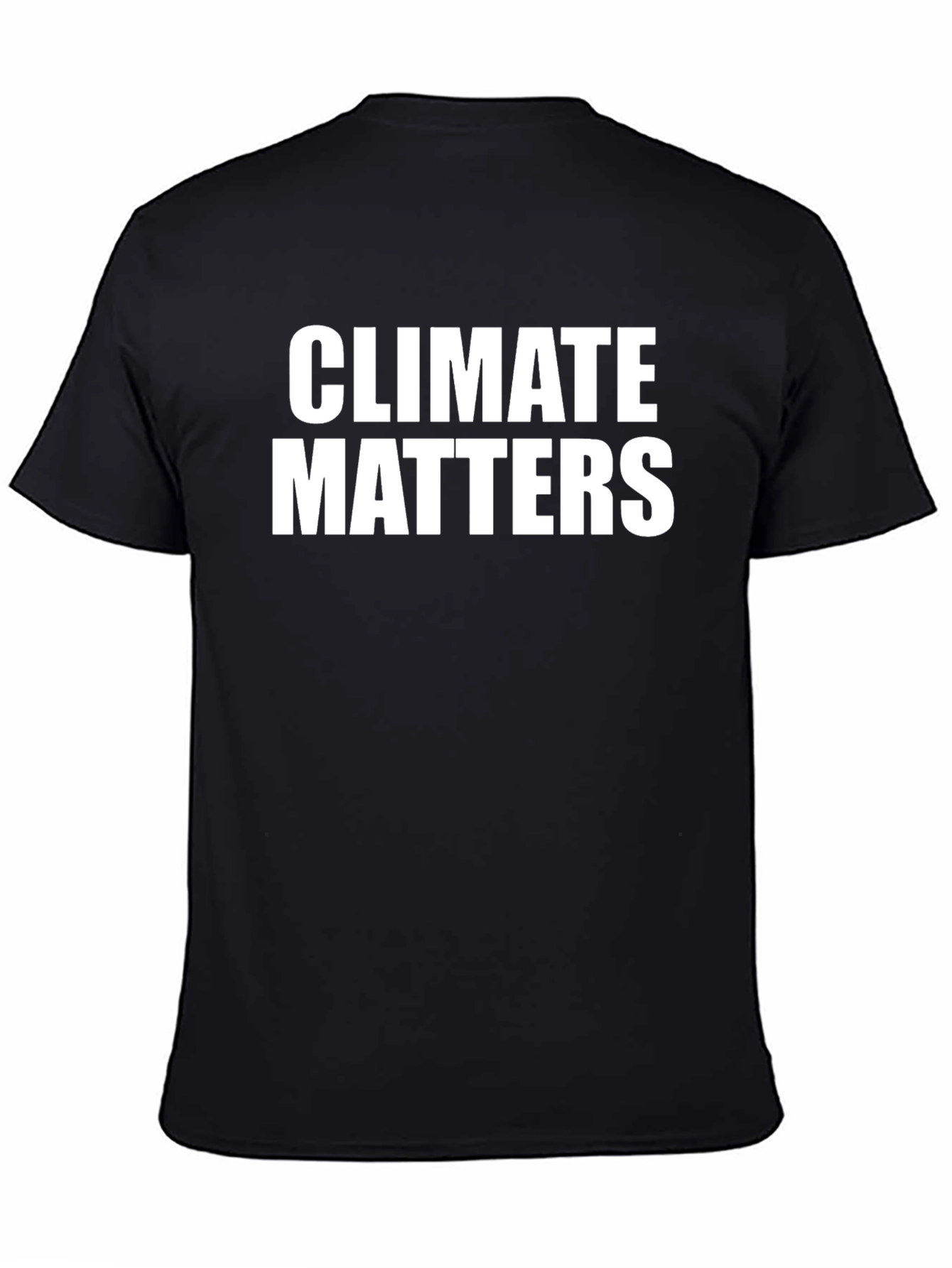 Climate Matters Graphic Tee - Black Cotton T-Shirt