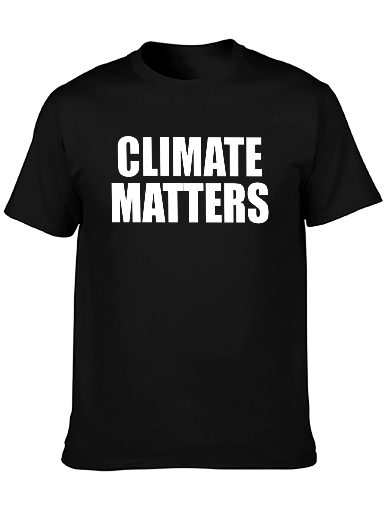 Climate Matters Graphic Tee - Black Cotton T-Shirt