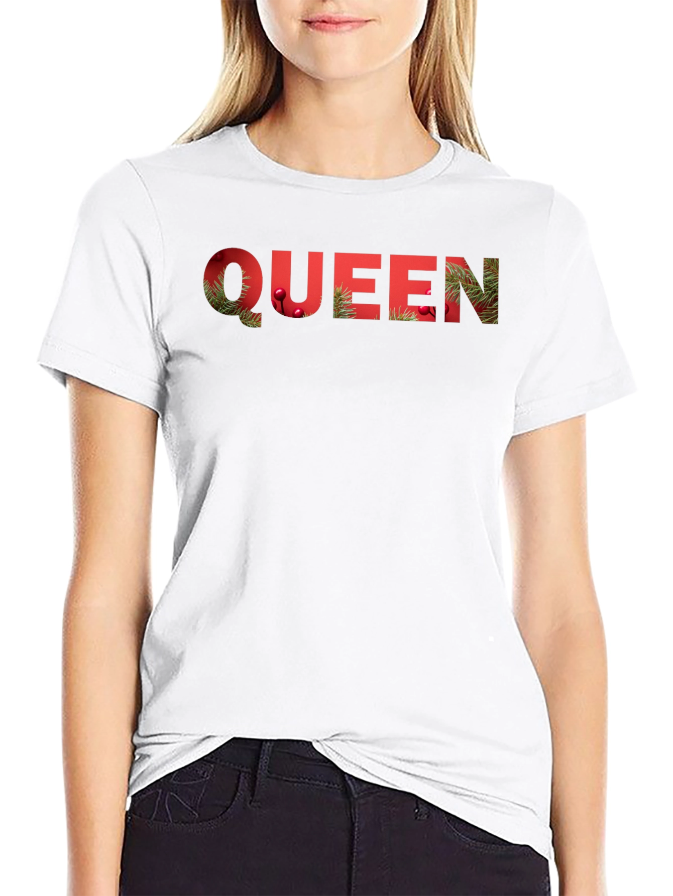 Queen Holiday T-Shirt - Festive Christmas Design