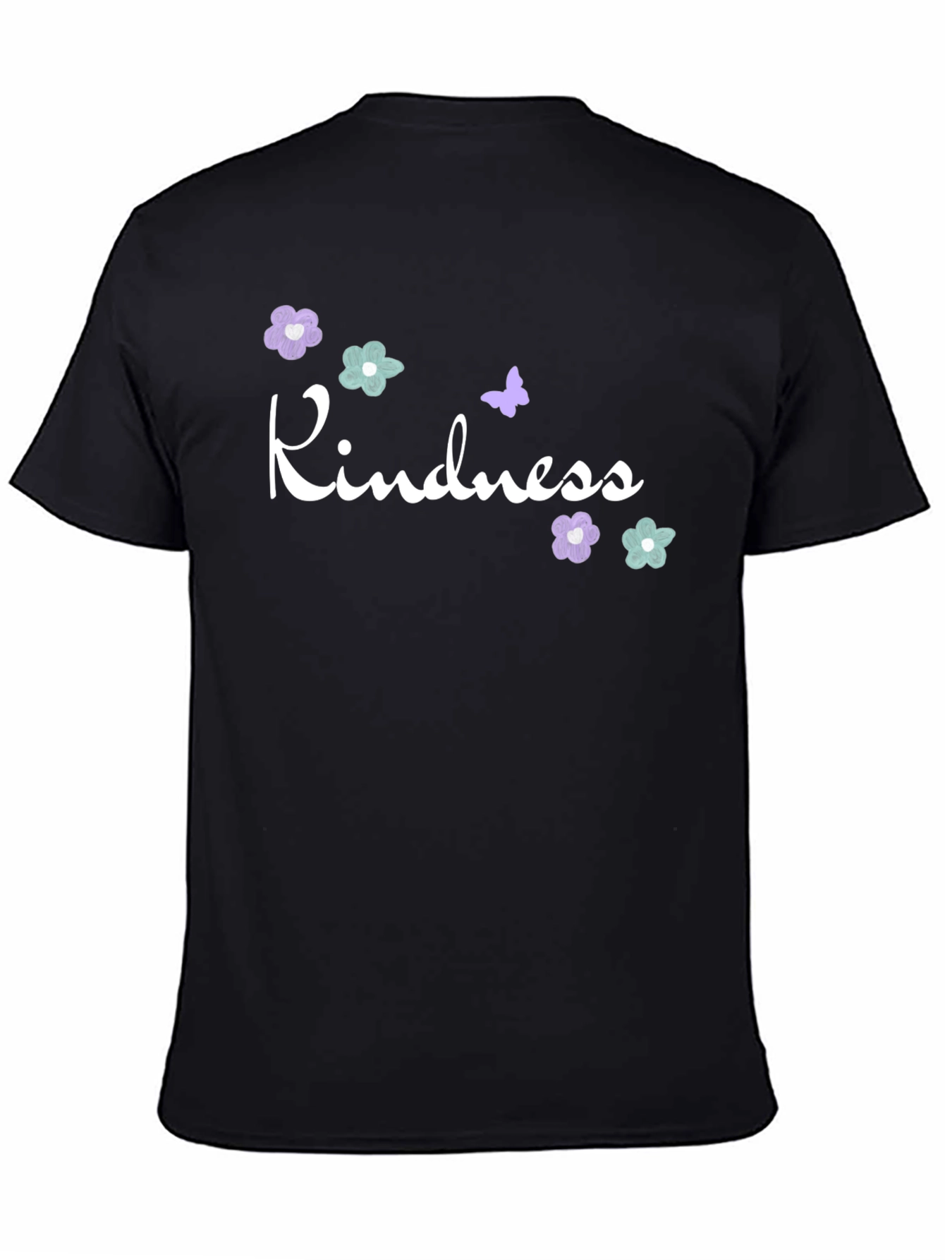 Kindness Graphic Tee - Floral Butterfly Design