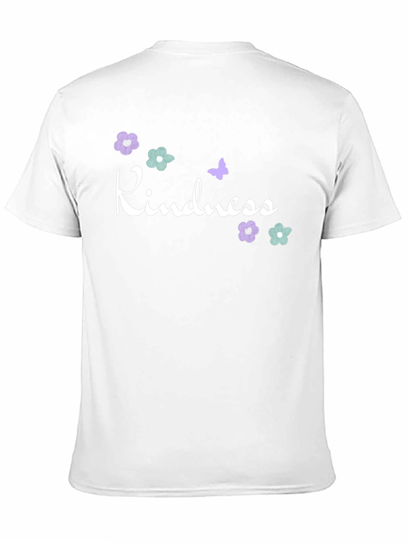 Kindness Graphic Tee - Floral Butterfly Design