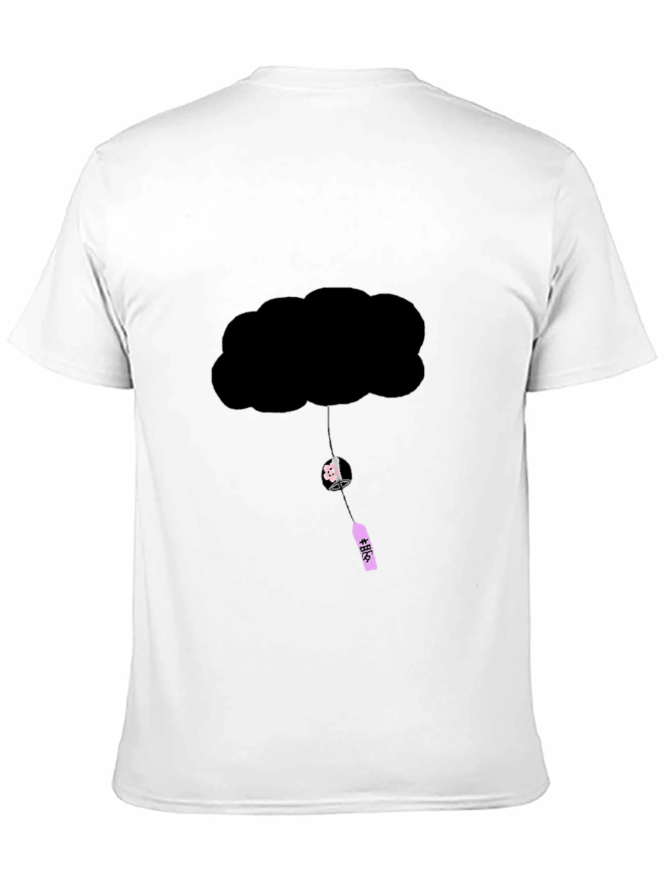Black Cloud Humor Graphic T-Shirt