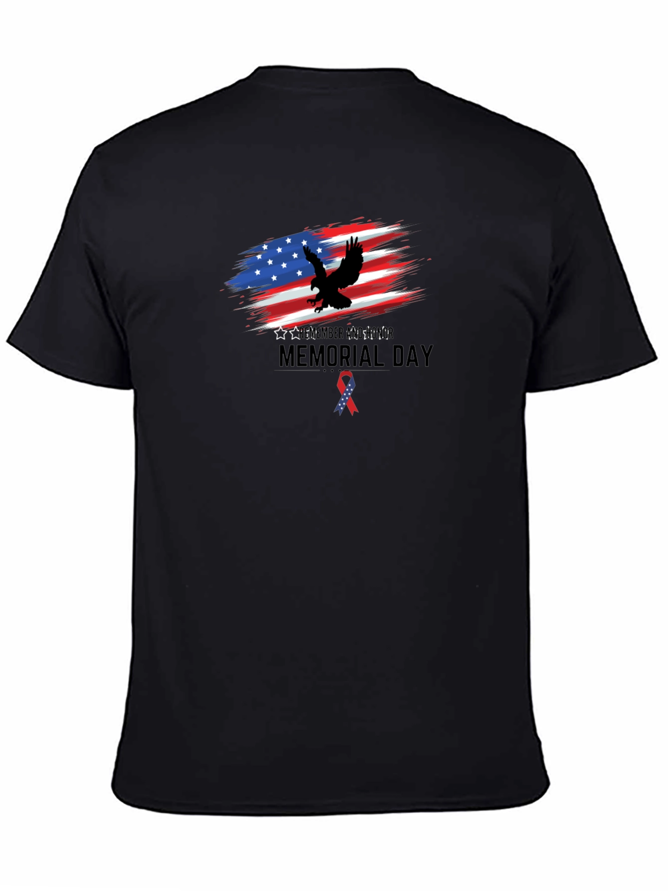 Memorial Day Eagle USA Flag T-Shirt