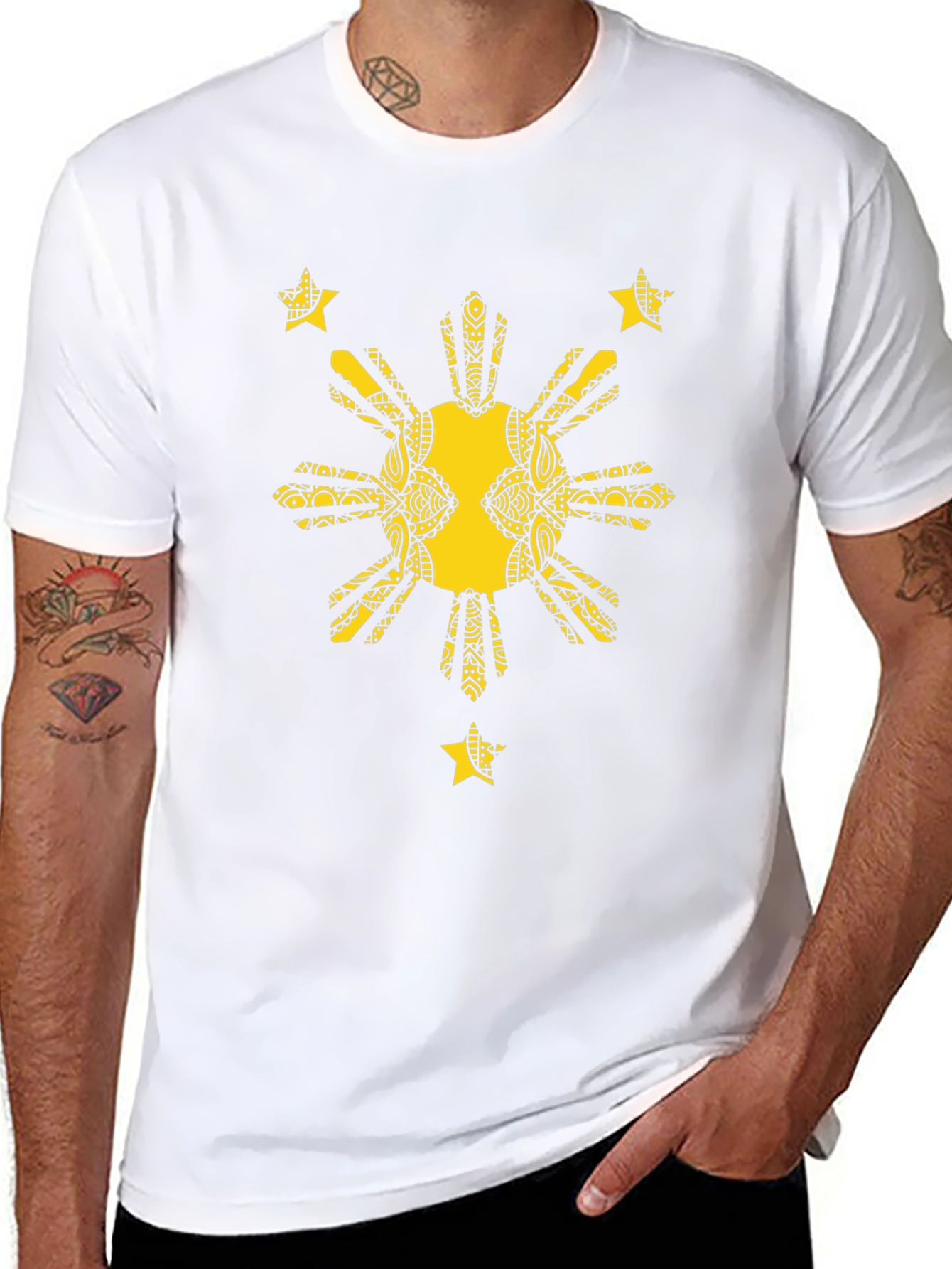 Filipino Pride Graphic Tee - Black