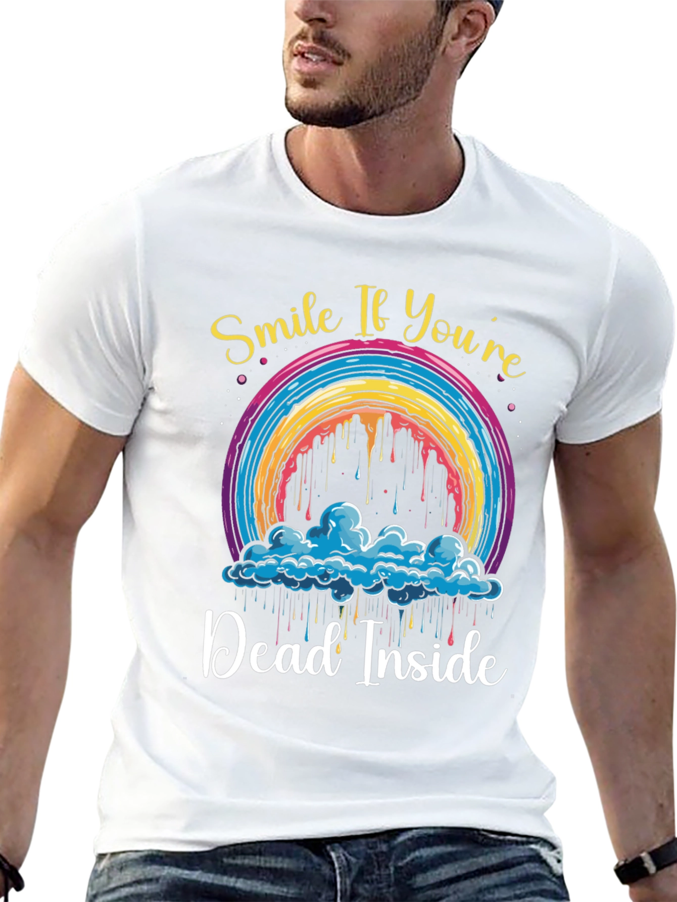Smile If Youre Dead Inside Graphic T-Shirt