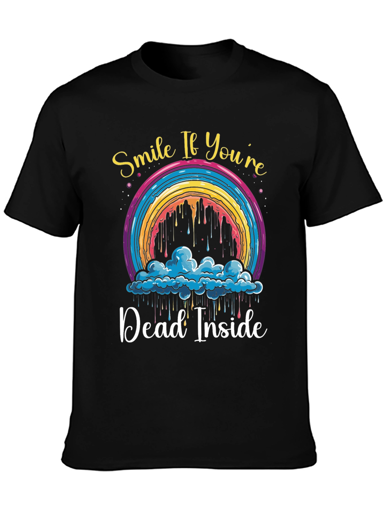 Smile If Youre Dead Inside Graphic T-Shirt