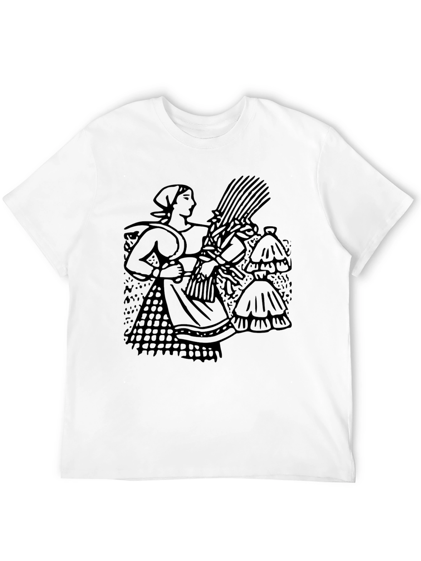 Harvest Maiden Graphic T-Shirt - Black