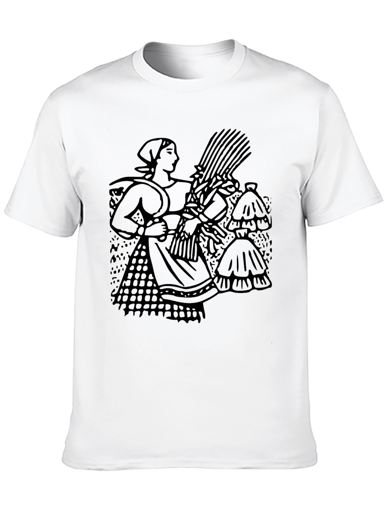 Harvest Maiden Graphic T-Shirt - Black
