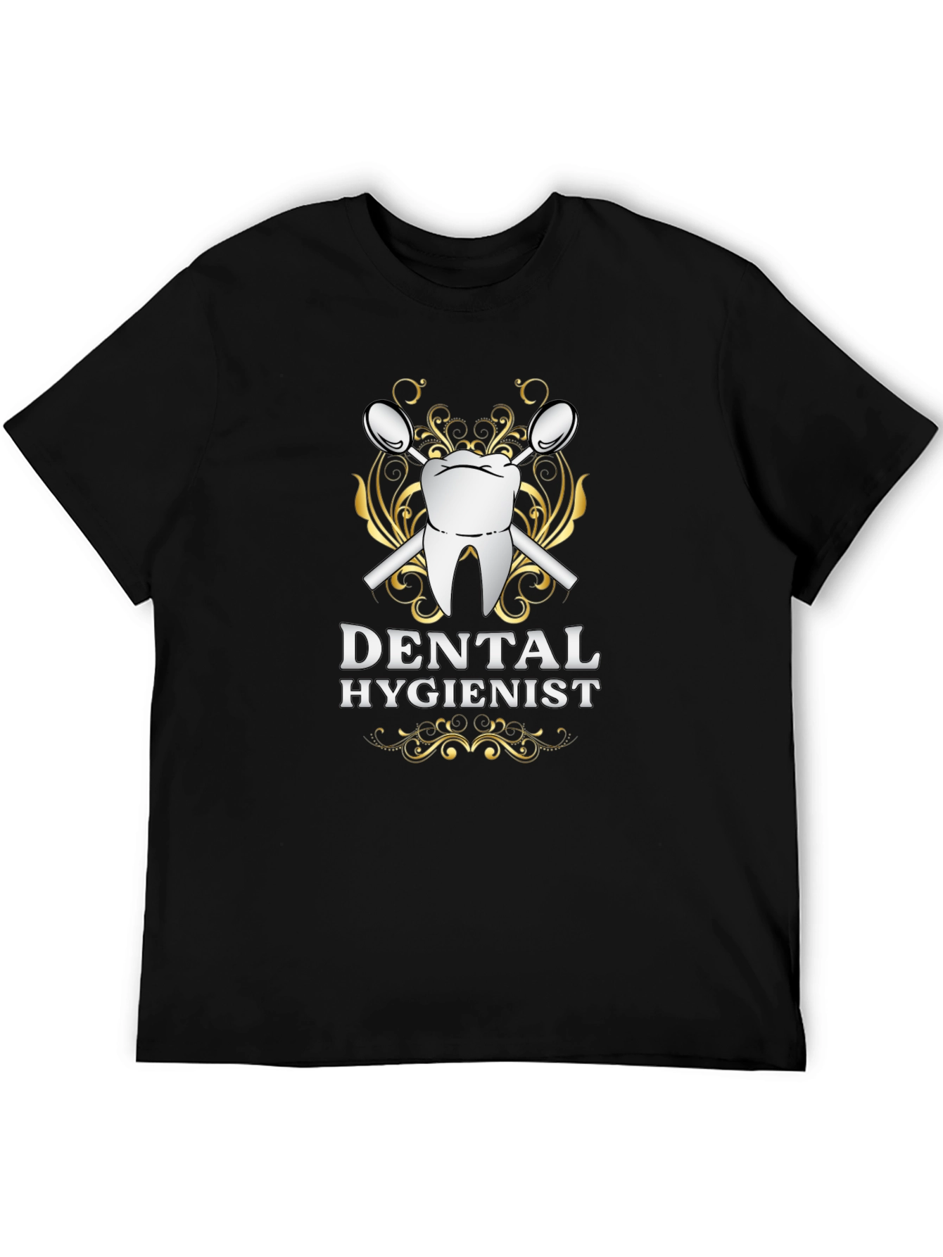 Dental Hygienist Graphic T-Shirt - Black Cotton Tee