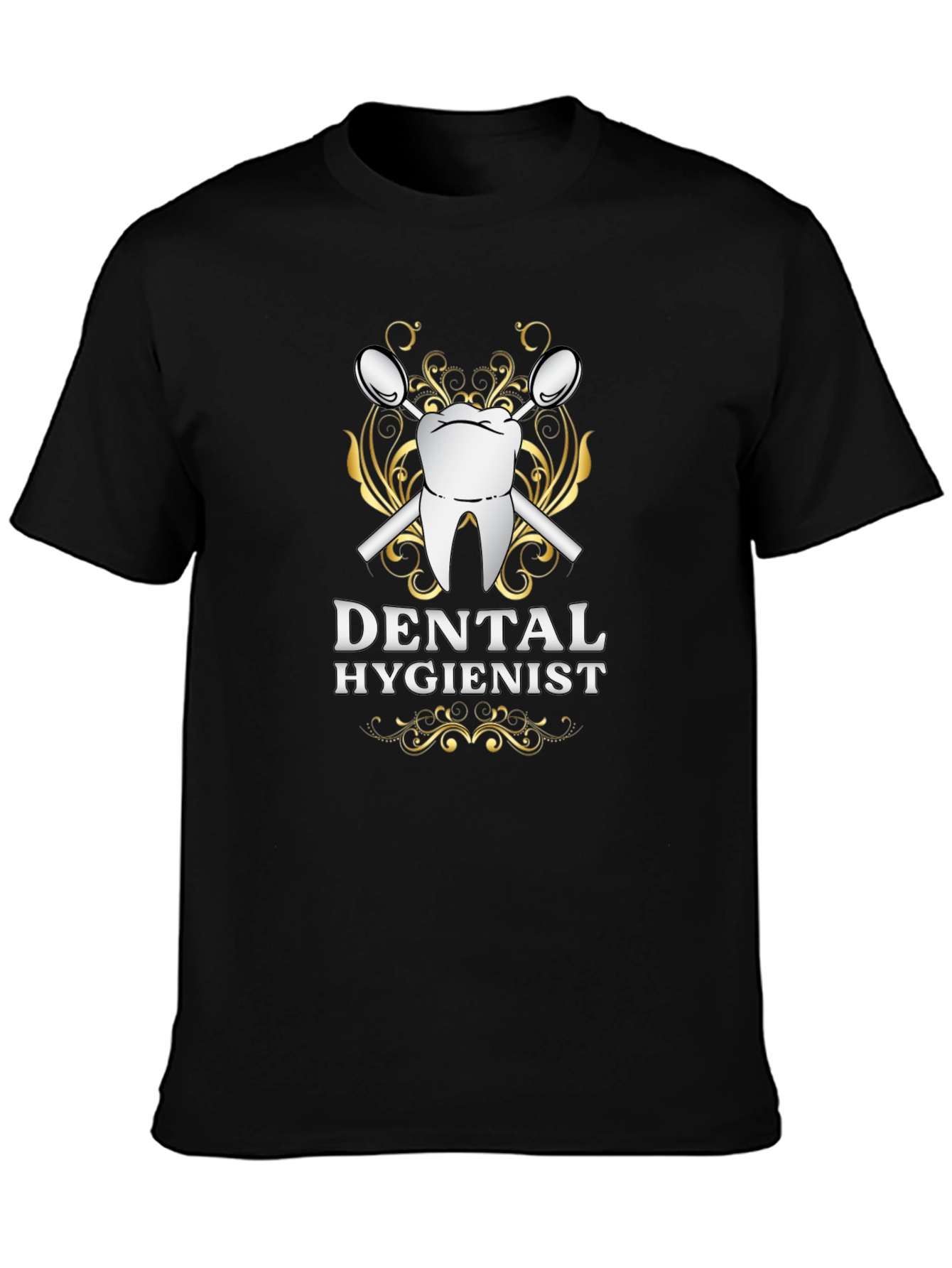 Dental Hygienist Graphic T-Shirt - Black Cotton Tee