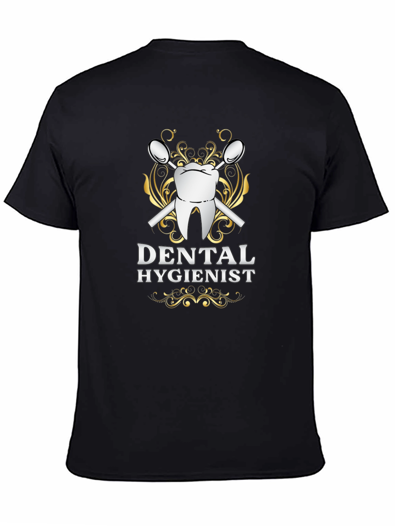 Dental Hygienist Graphic T-Shirt - Black Cotton Tee