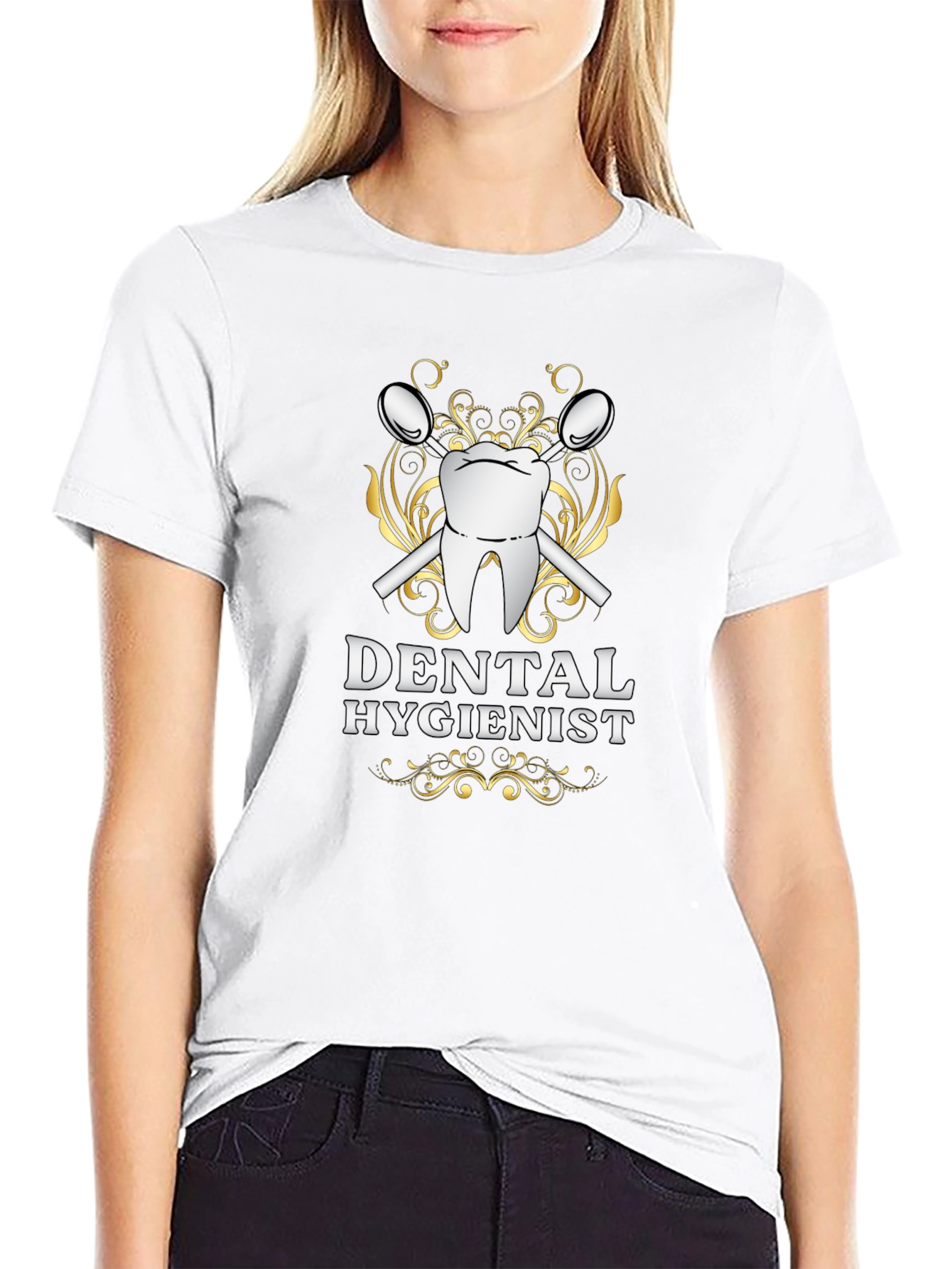 Dental Hygienist Graphic T-Shirt - Black Cotton Tee