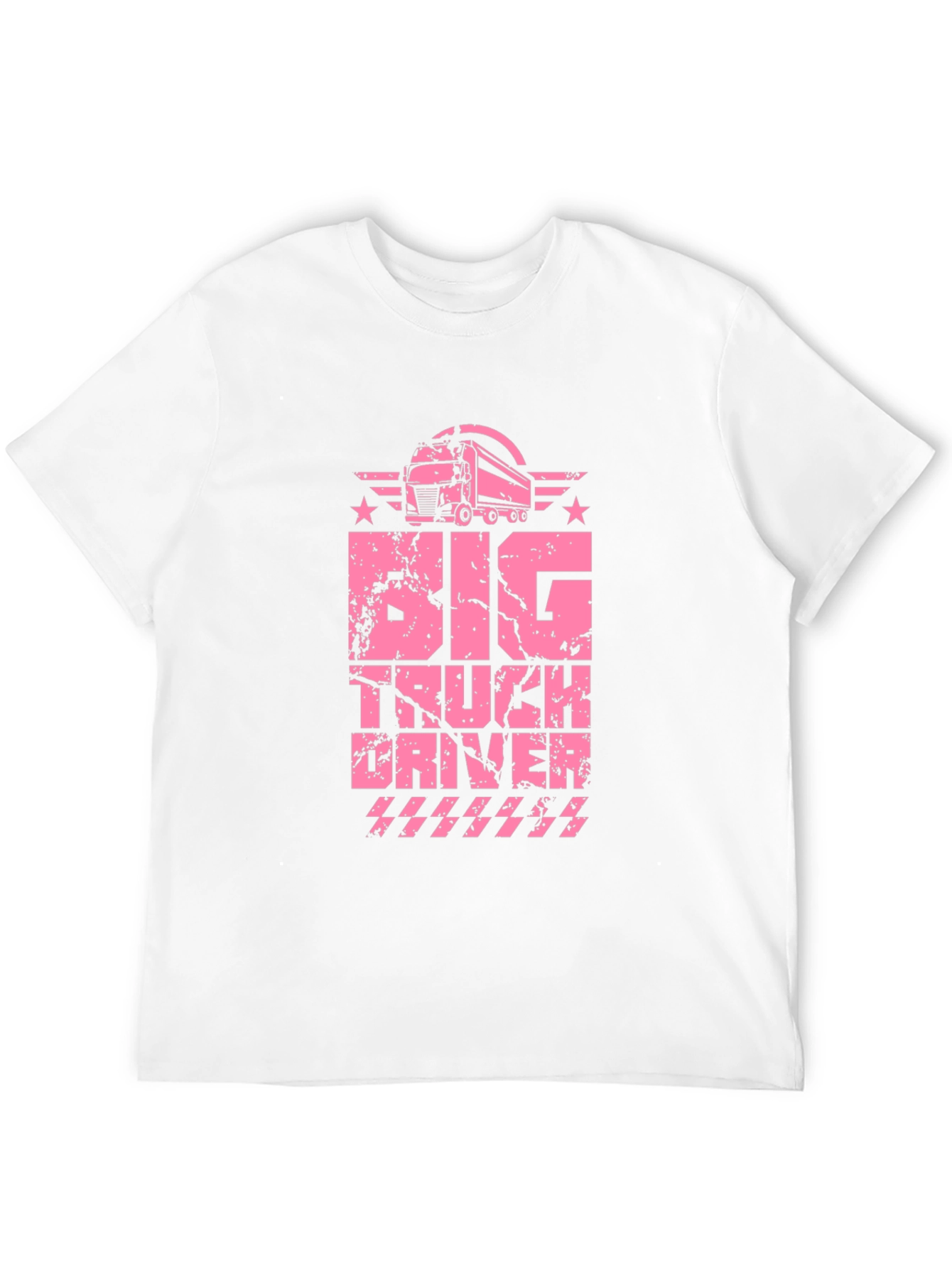 Big Truck Driver Black T-Shirt