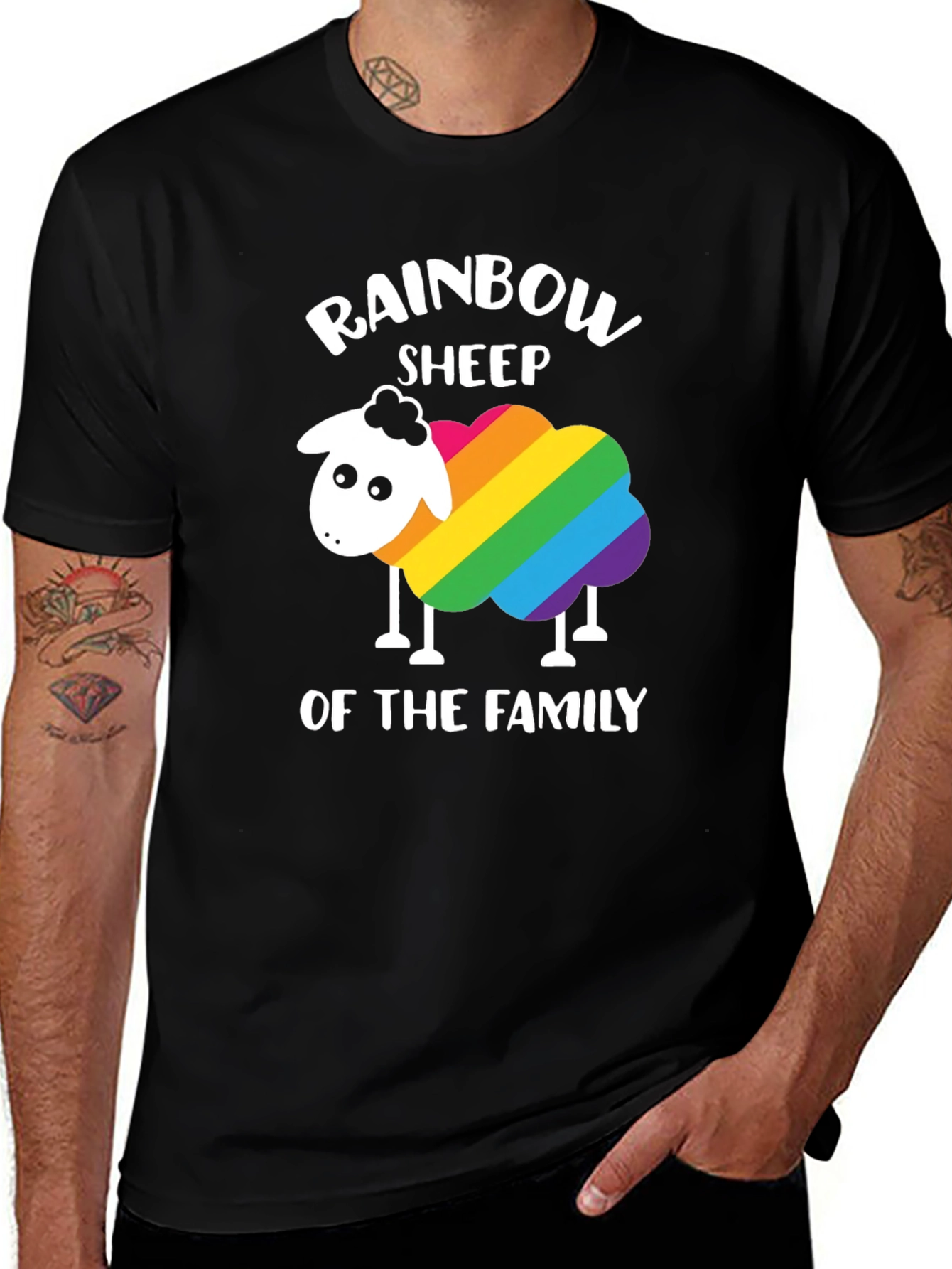 Rainbow Sheep of the Family T-Shirt LGBT Pride