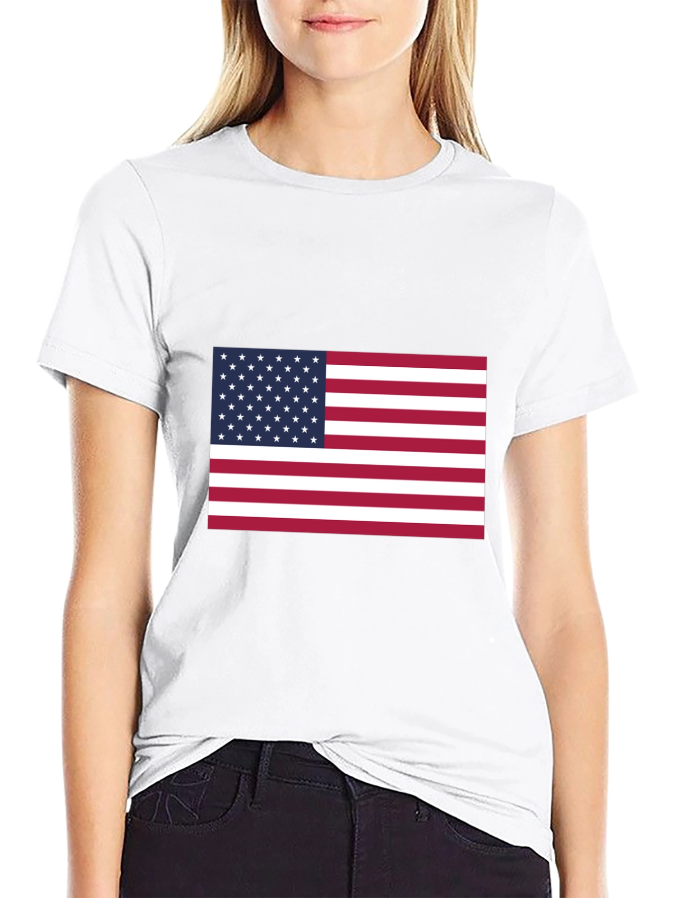 American Flag Graphic Tee