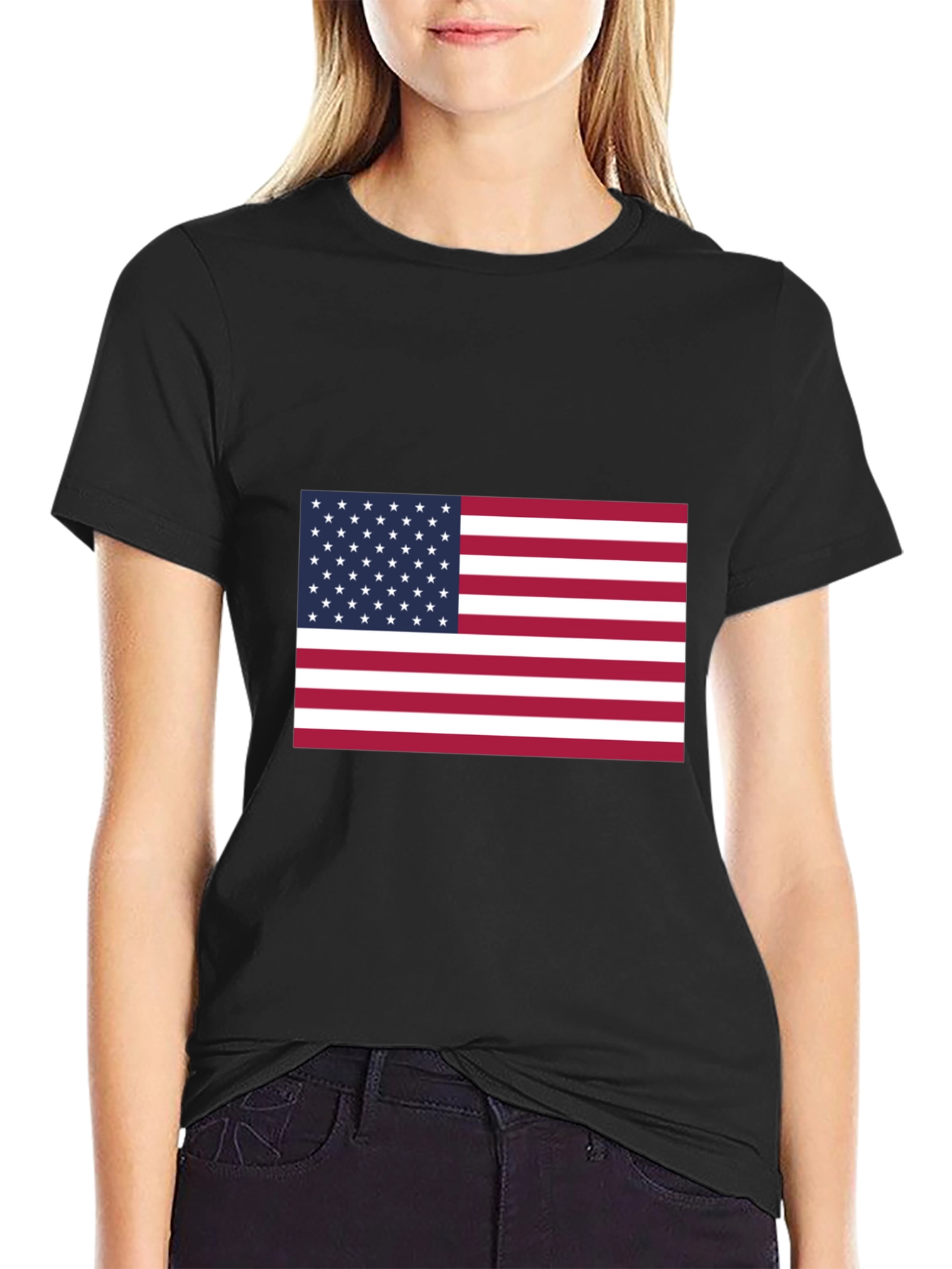 American Flag Graphic Tee