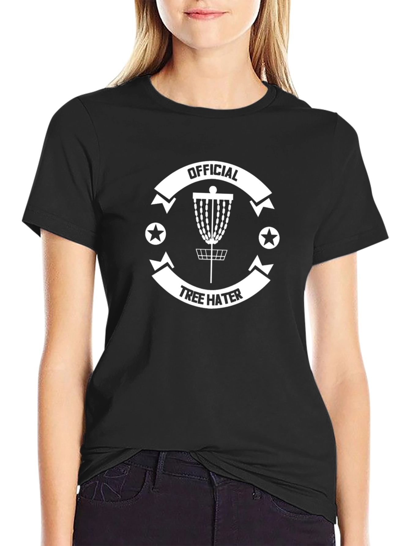 Official Tree Hater Disc Golf T-Shirt - Black