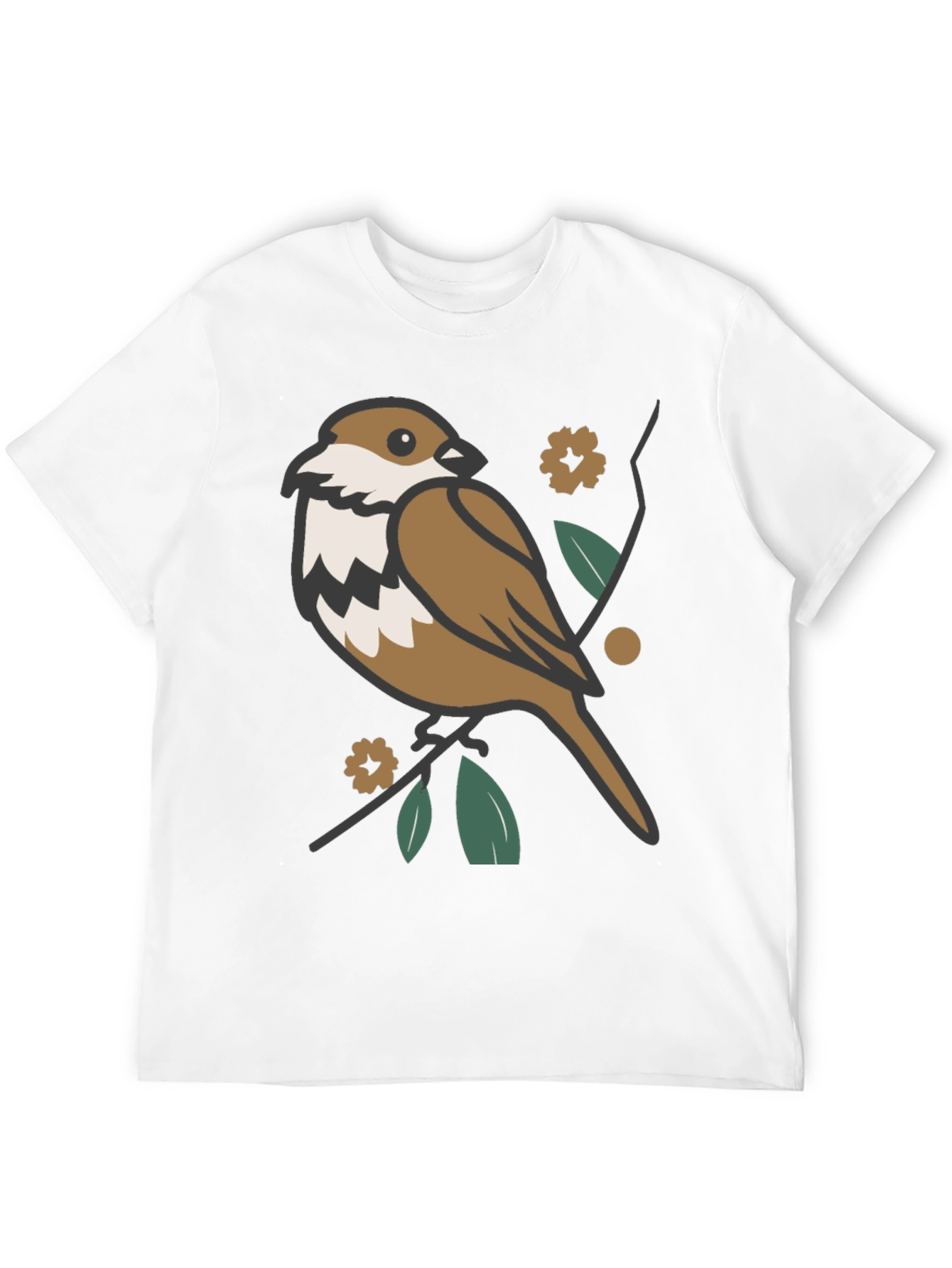 Bird & Branch Graphic T-Shirt - Casual Style