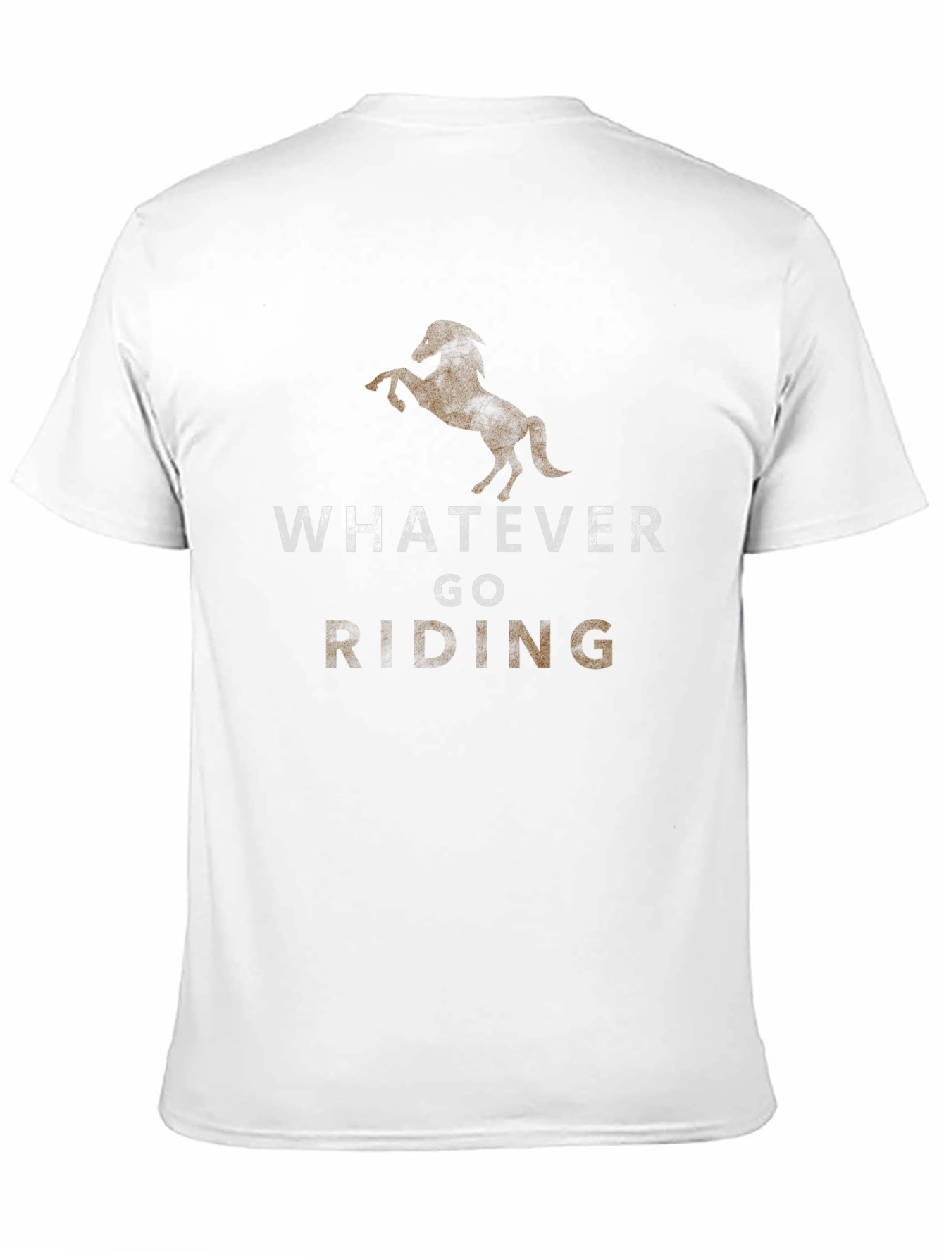 Whatever Go Riding Black Graphic T-Shirt