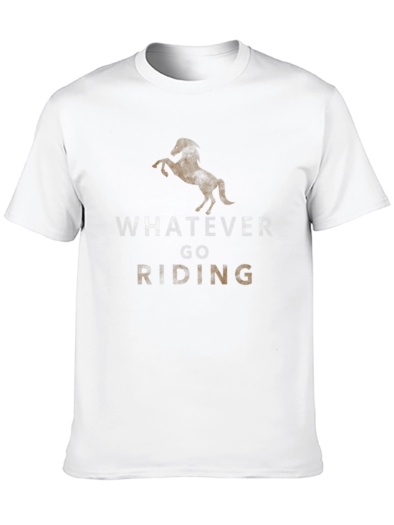 Whatever Go Riding Black Graphic T-Shirt