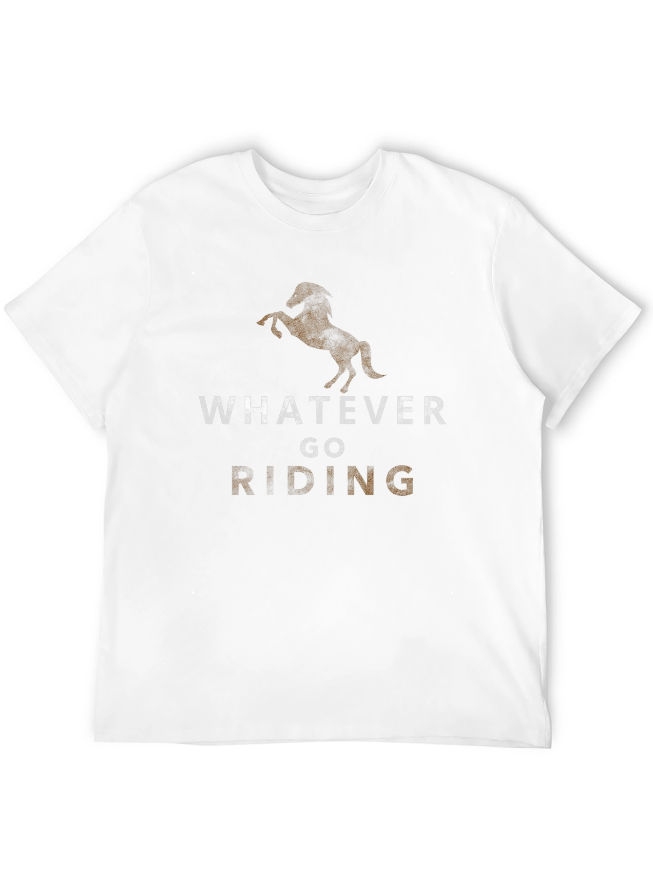 Whatever Go Riding Black Graphic T-Shirt