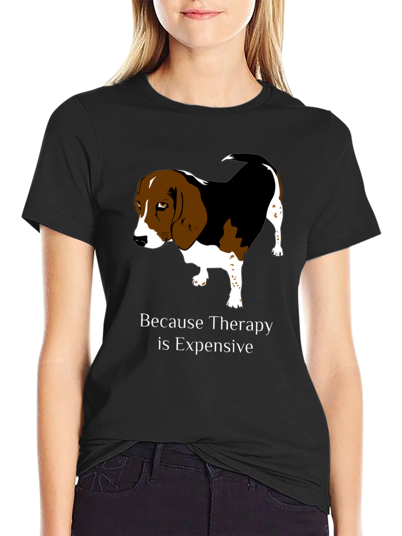 Dog Therapy T-Shirt - Because Therapy is Expensive