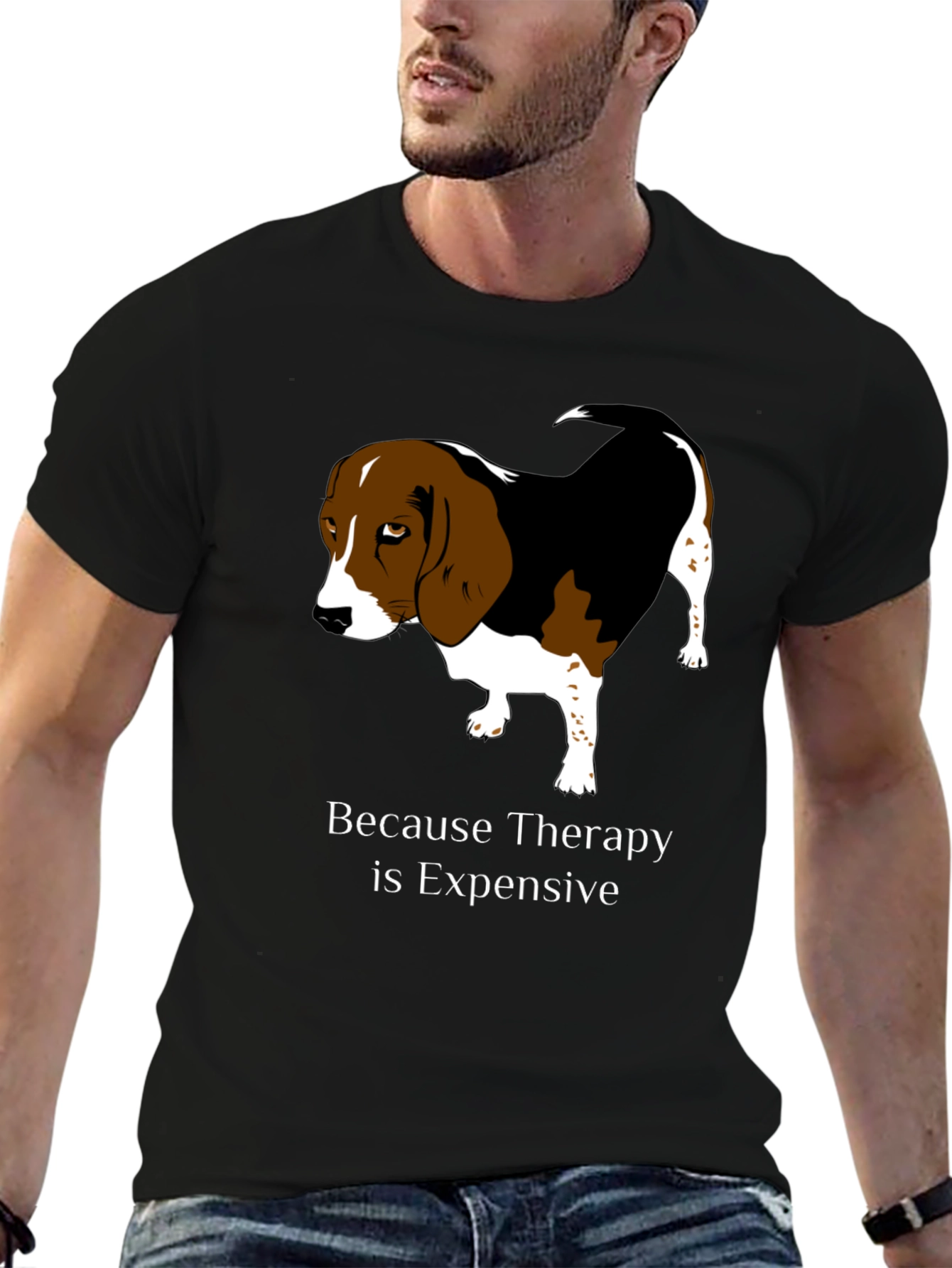 Dog Therapy T-Shirt - Because Therapy is Expensive
