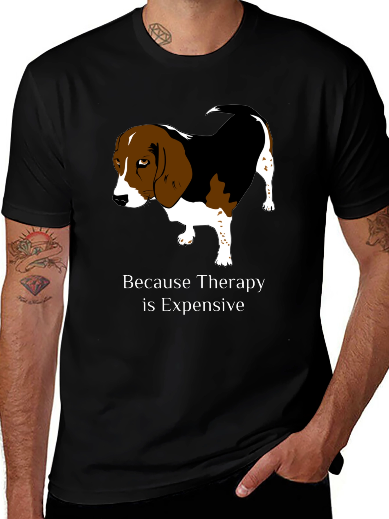 Dog Therapy T-Shirt - Because Therapy is Expensive