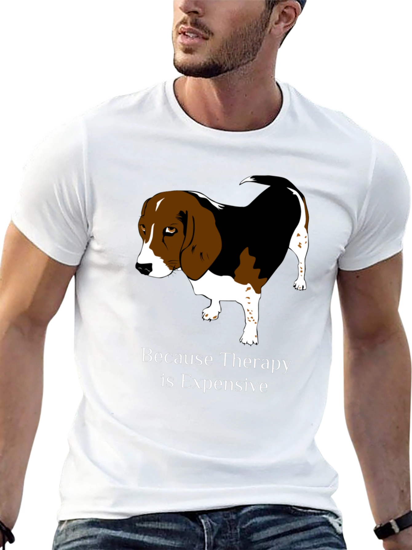 Dog Therapy T-Shirt - Because Therapy is Expensive