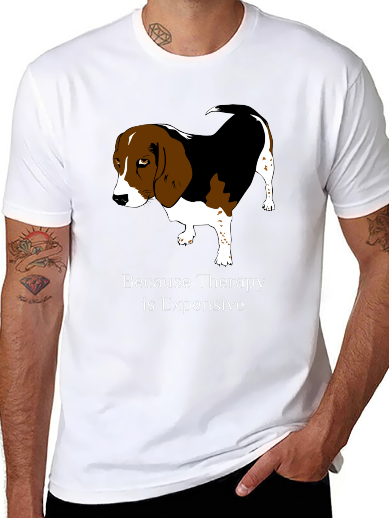 Dog Therapy T-Shirt - Because Therapy is Expensive