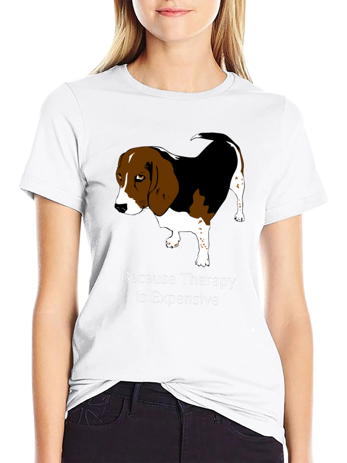 Dog Therapy T-Shirt - Because Therapy is Expensive