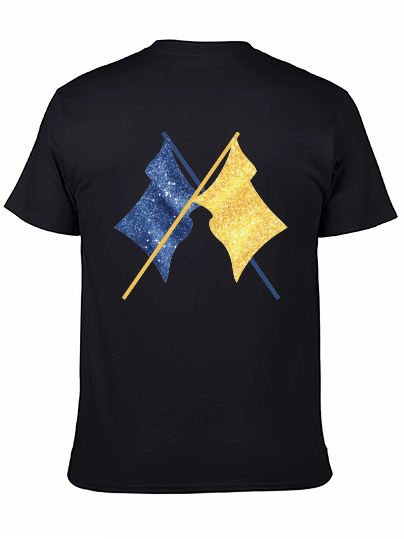 Dual Flag Graphic Tee - Trendy Casual Wear
