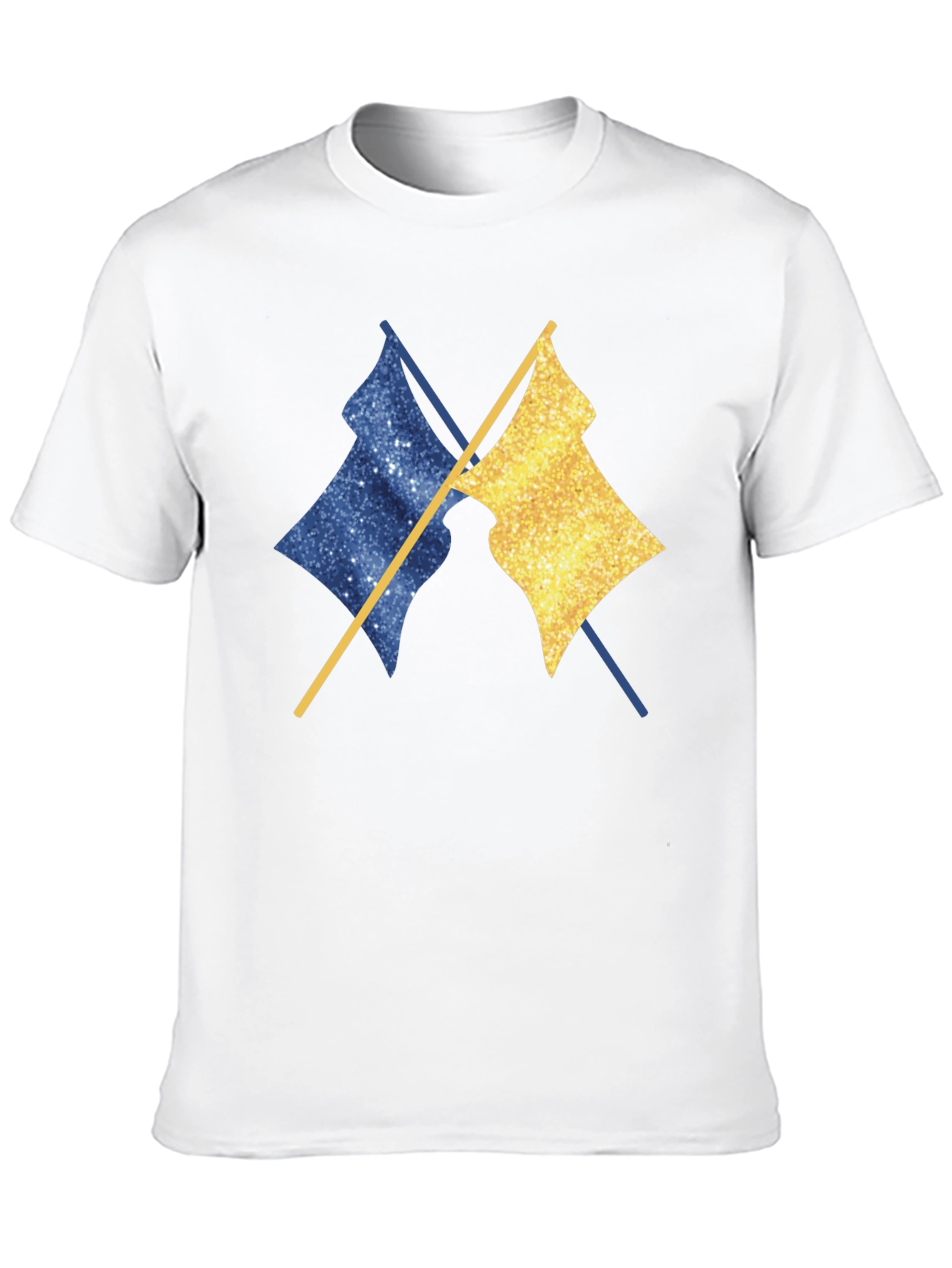 Dual Flag Graphic Tee - Trendy Casual Wear