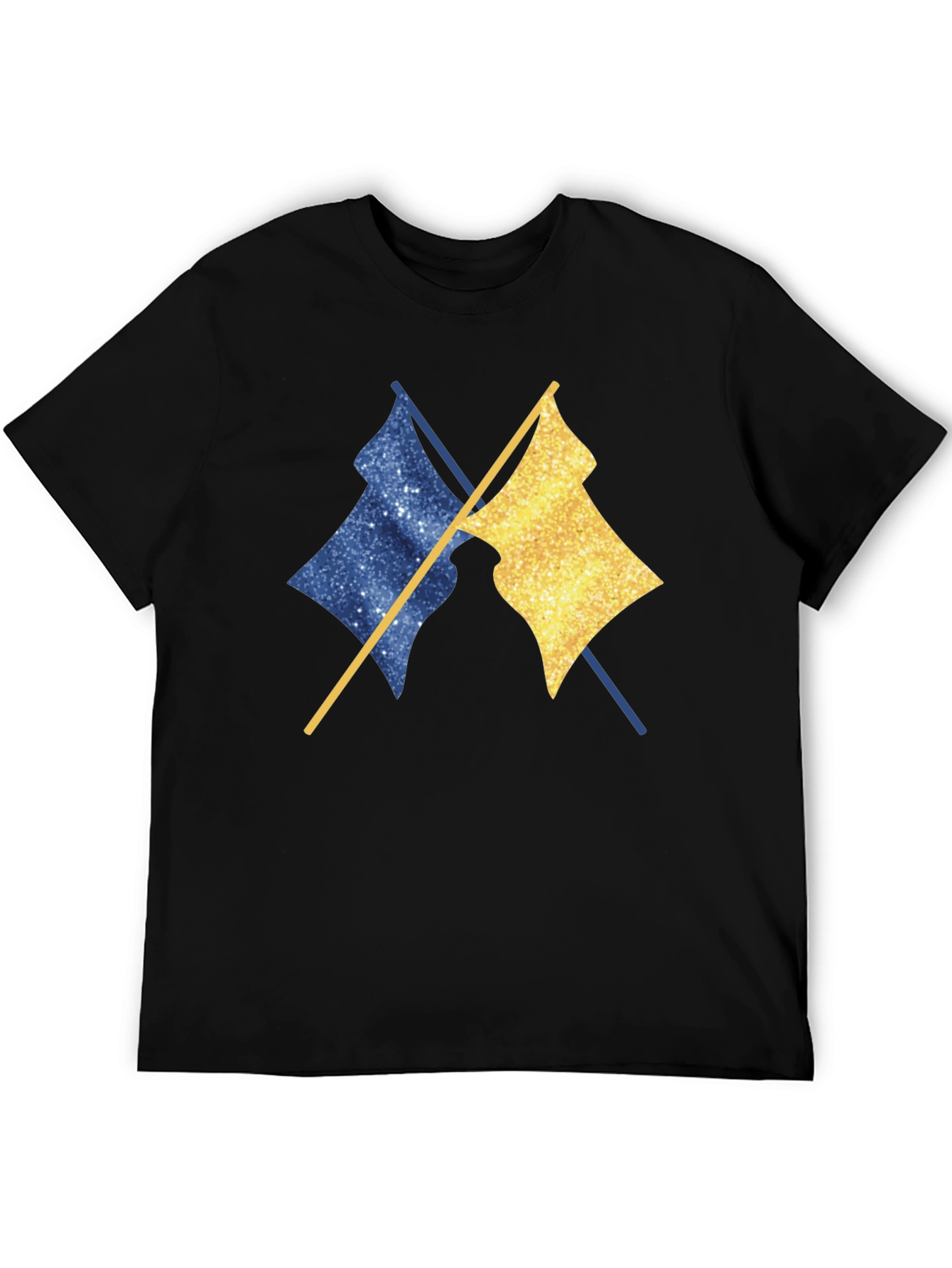 Dual Flag Graphic Tee - Trendy Casual Wear