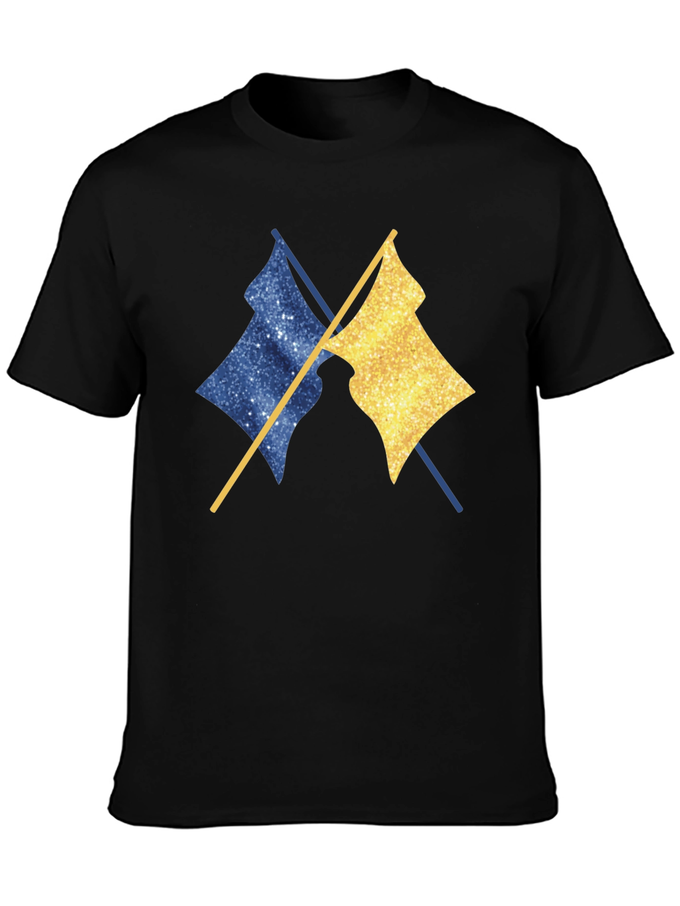 Dual Flag Graphic Tee - Trendy Casual Wear