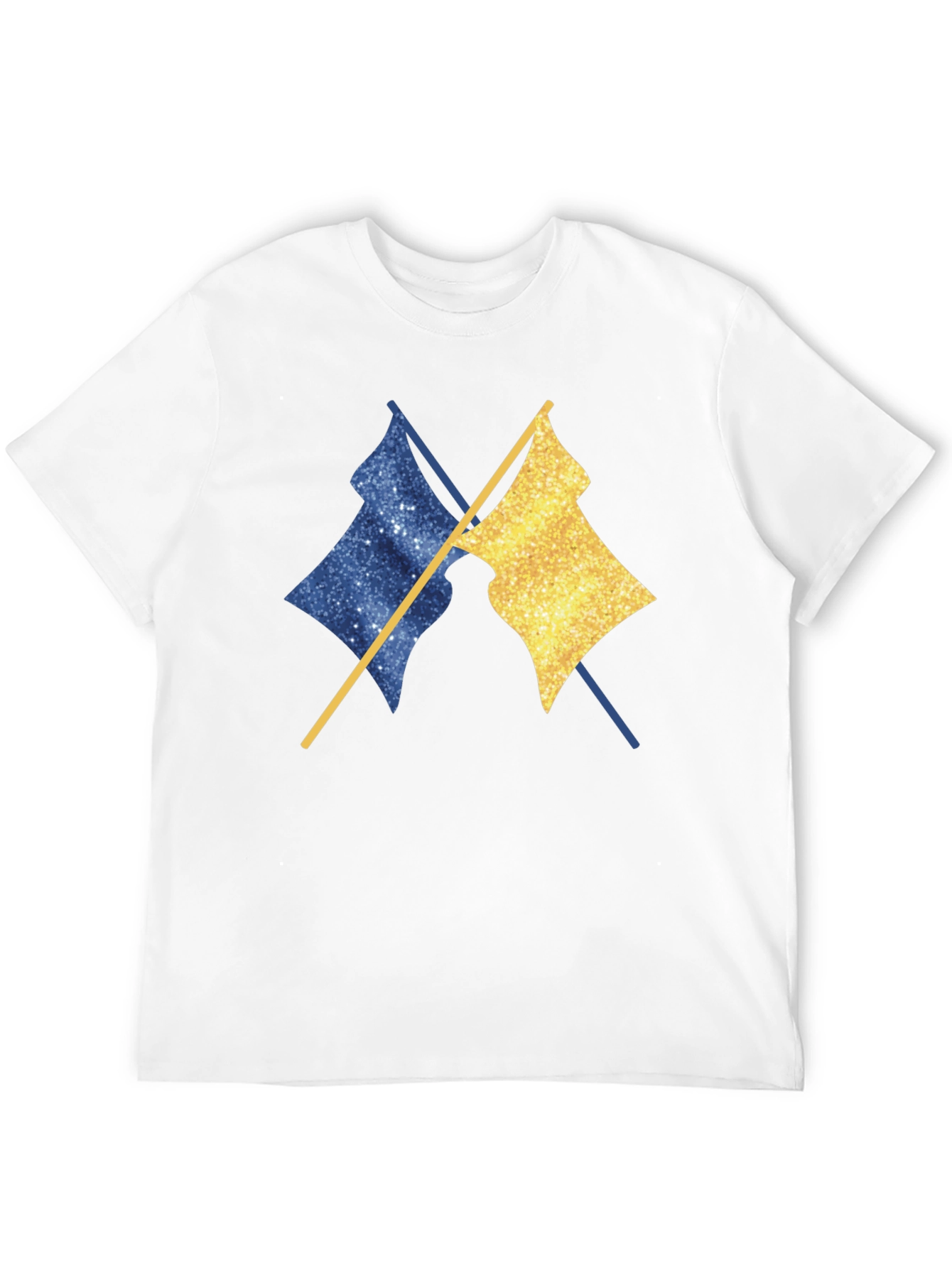 Dual Flag Graphic Tee - Trendy Casual Wear