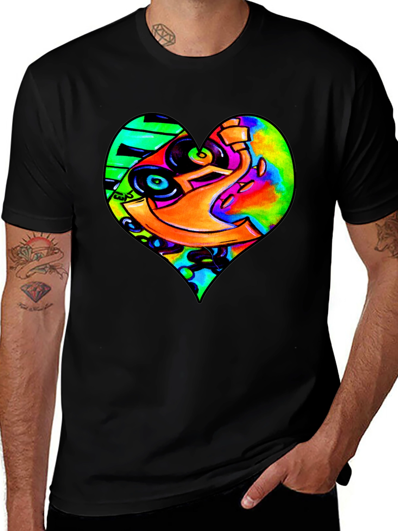 DJ Heart Graphic Tee - Unique Music Lovers T-Shirt