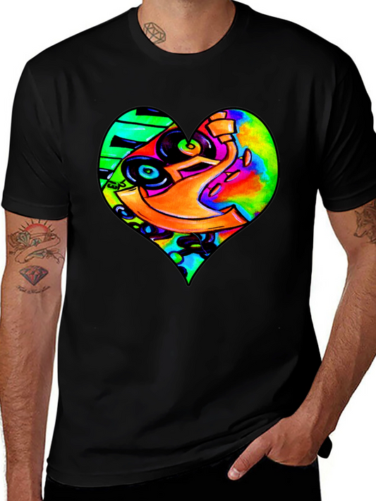 DJ Heart Graphic Tee - Unique Music Lovers T-Shirt
