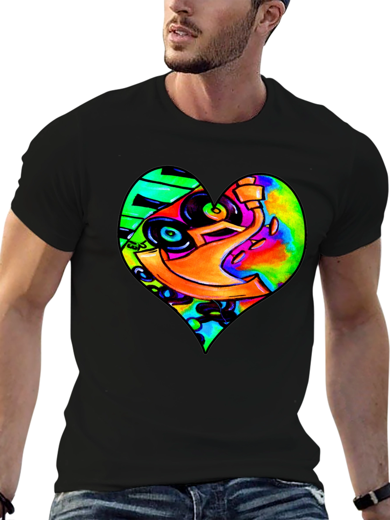 DJ Heart Graphic Tee - Unique Music Lovers T-Shirt