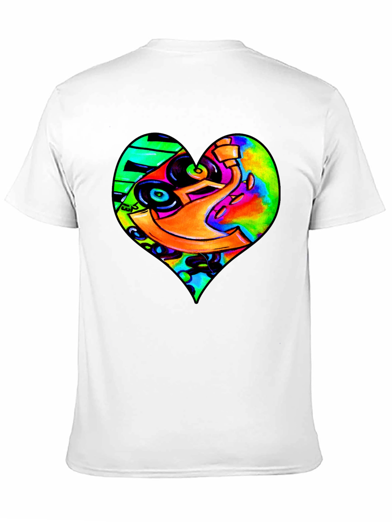 DJ Heart Graphic Tee - Unique Music Lovers T-Shirt
