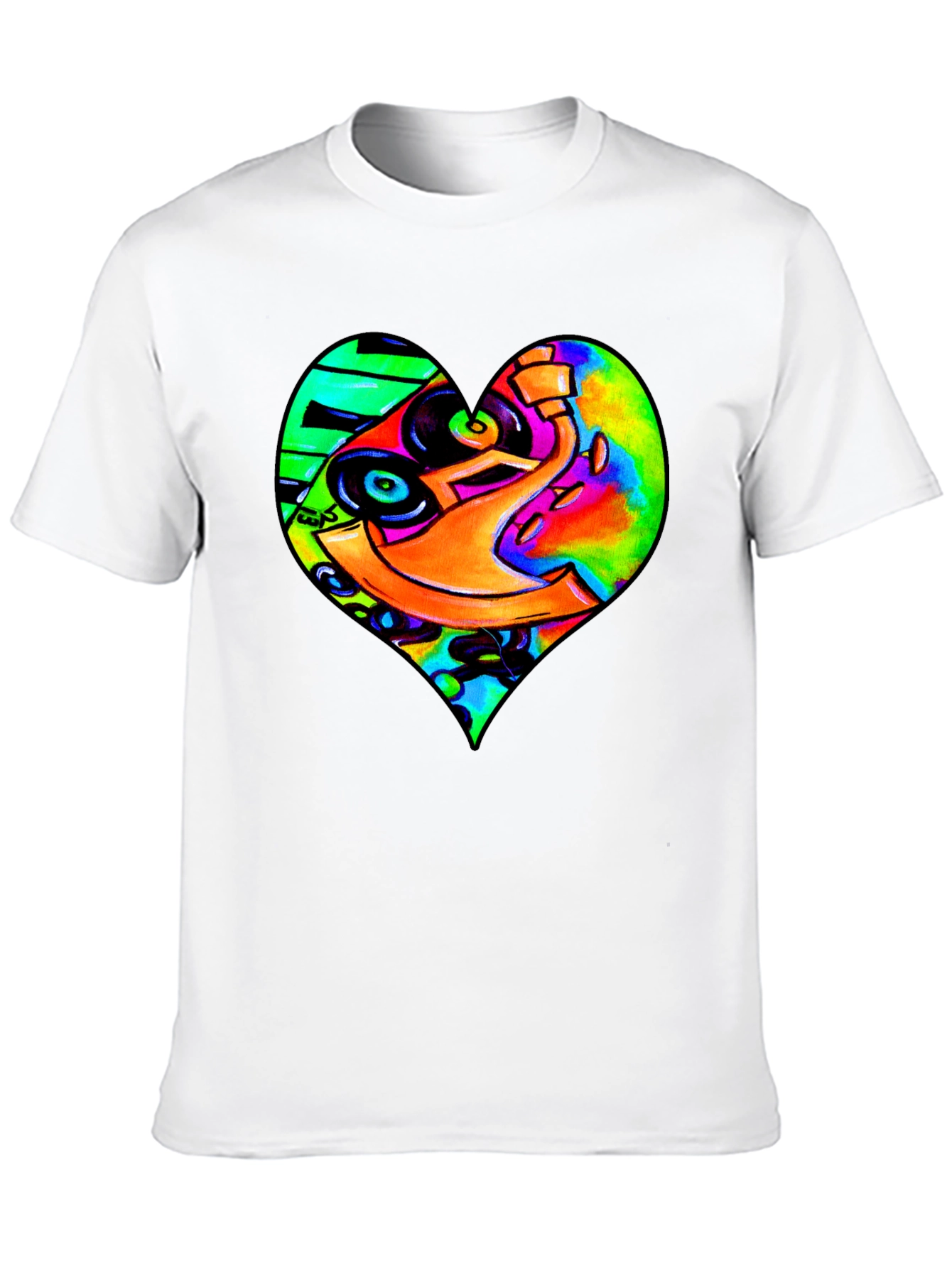 DJ Heart Graphic Tee - Unique Music Lovers T-Shirt