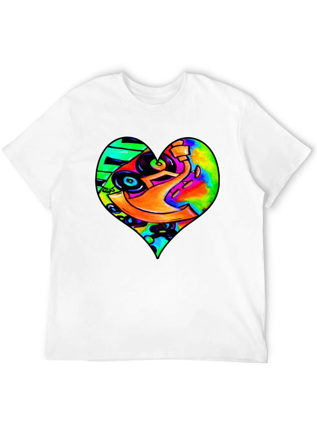DJ Heart Graphic Tee - Unique Music Lovers T-Shirt