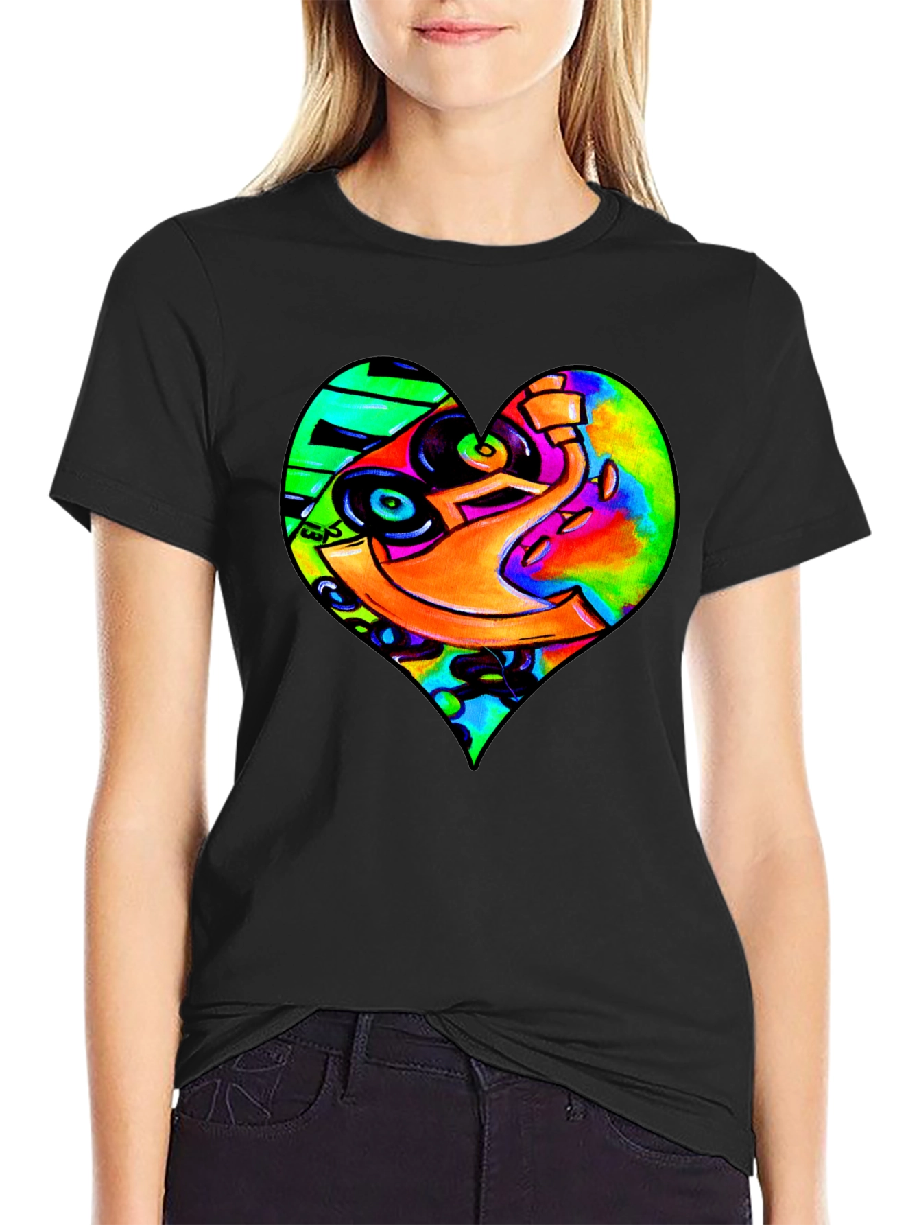 DJ Heart Graphic Tee - Unique Music Lovers T-Shirt