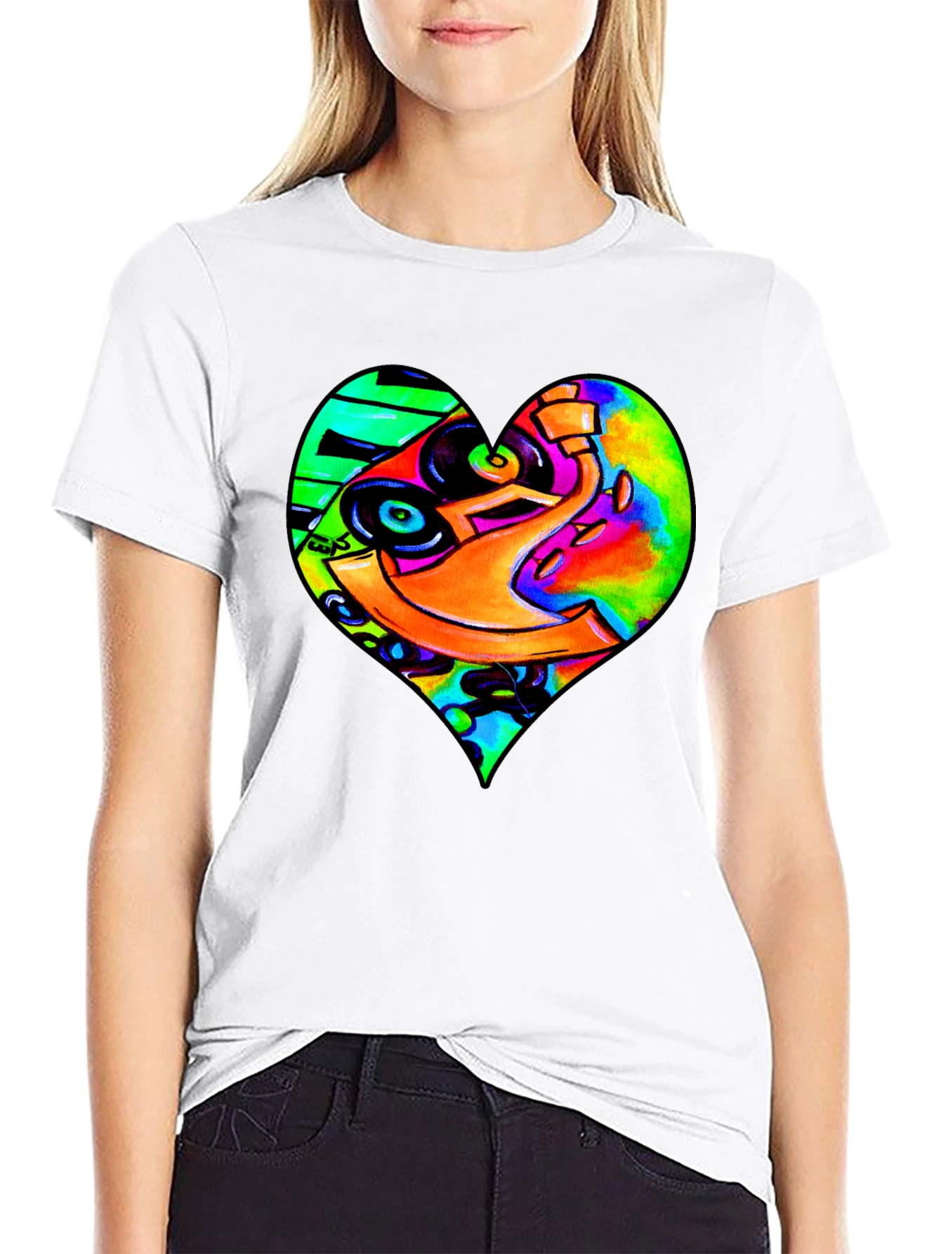 DJ Heart Graphic Tee - Unique Music Lovers T-Shirt